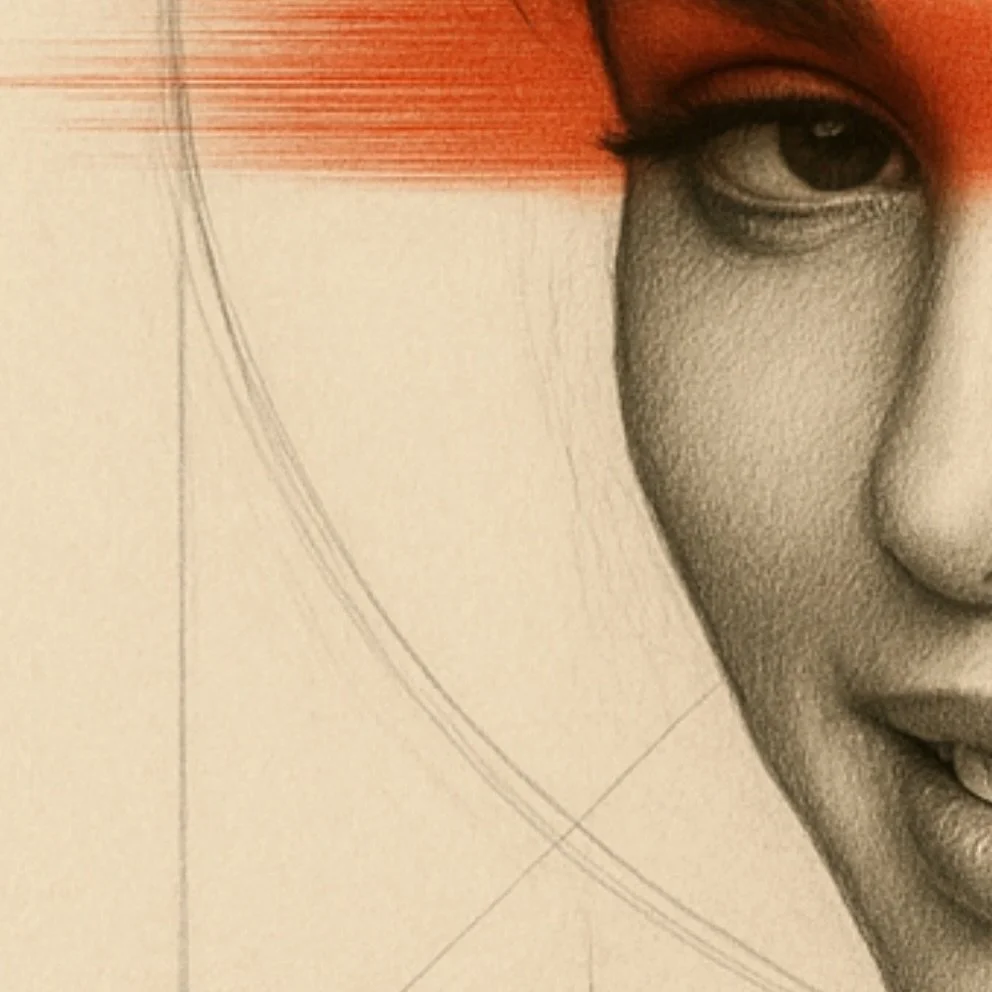 &ldquo;Her smile doesn&rsquo;t ask , it unveils.
A quiet rebellion beneath serenity.&rdquo;