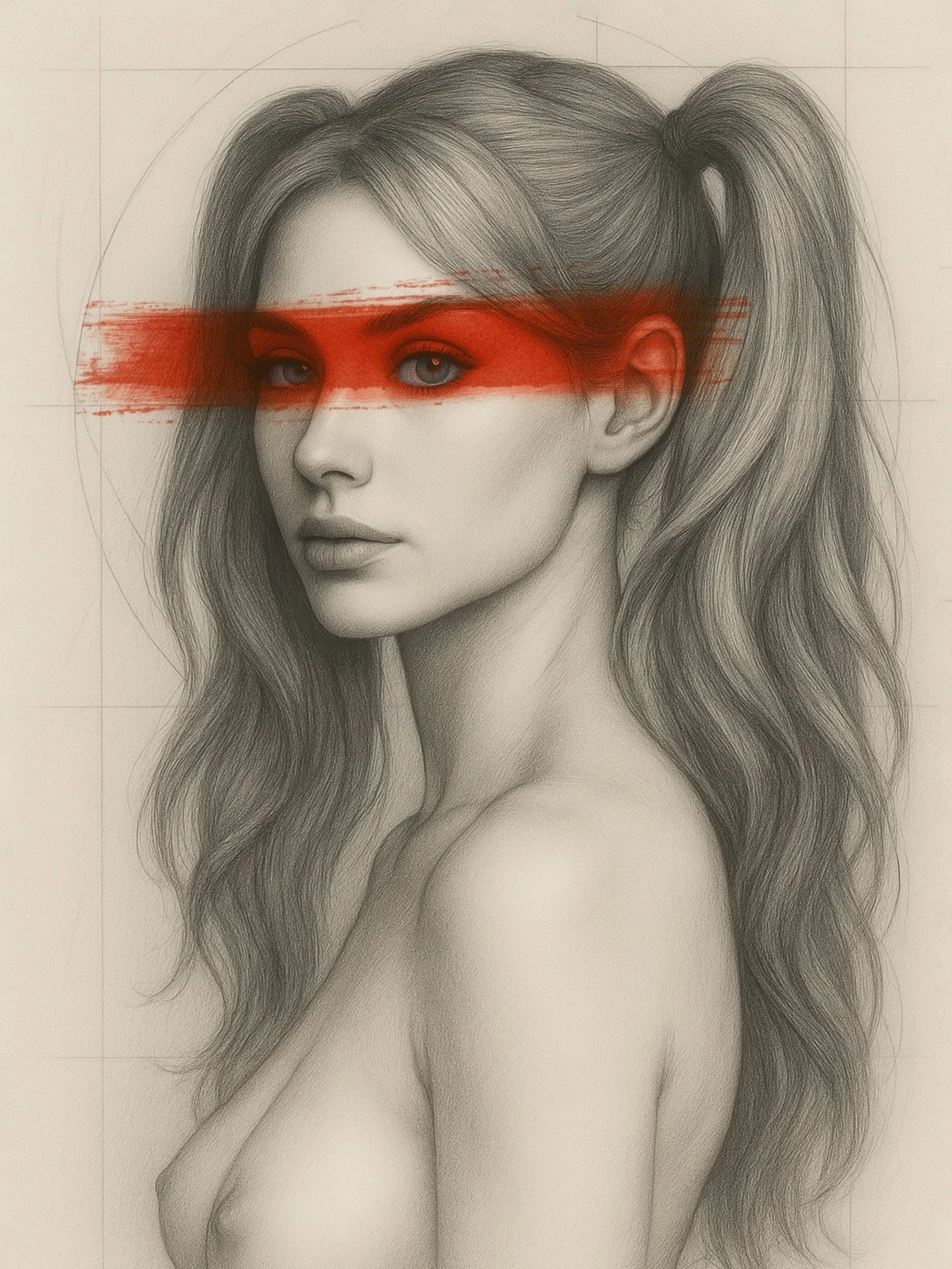 &ldquo;Her gaze doesn&rsquo;t confront, it observes.
Poised on the edge of movement, she holds the kind of attention that sees before it decides.&rdquo;