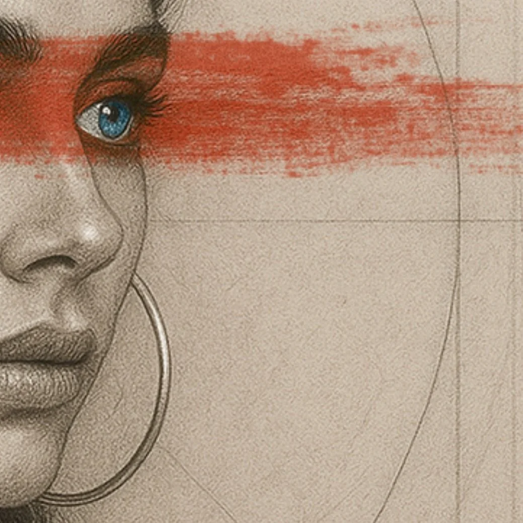 &ldquo;Her gaze is already elsewhere, focused beyond the moment. Not distracted, aligned with what is about to come.&rdquo;