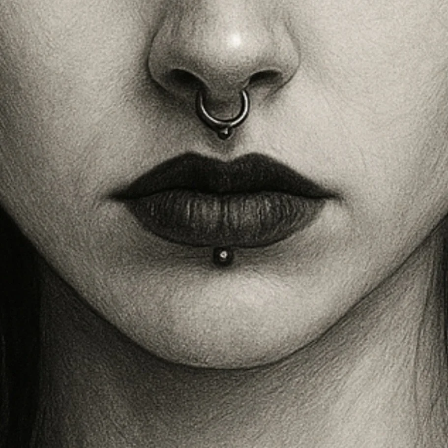 &ldquo;Her gaze does not seek forgiveness.
It stands firm in its own shadow, aware, unflinching, fully present in what it knows itself to be.&rdquo;