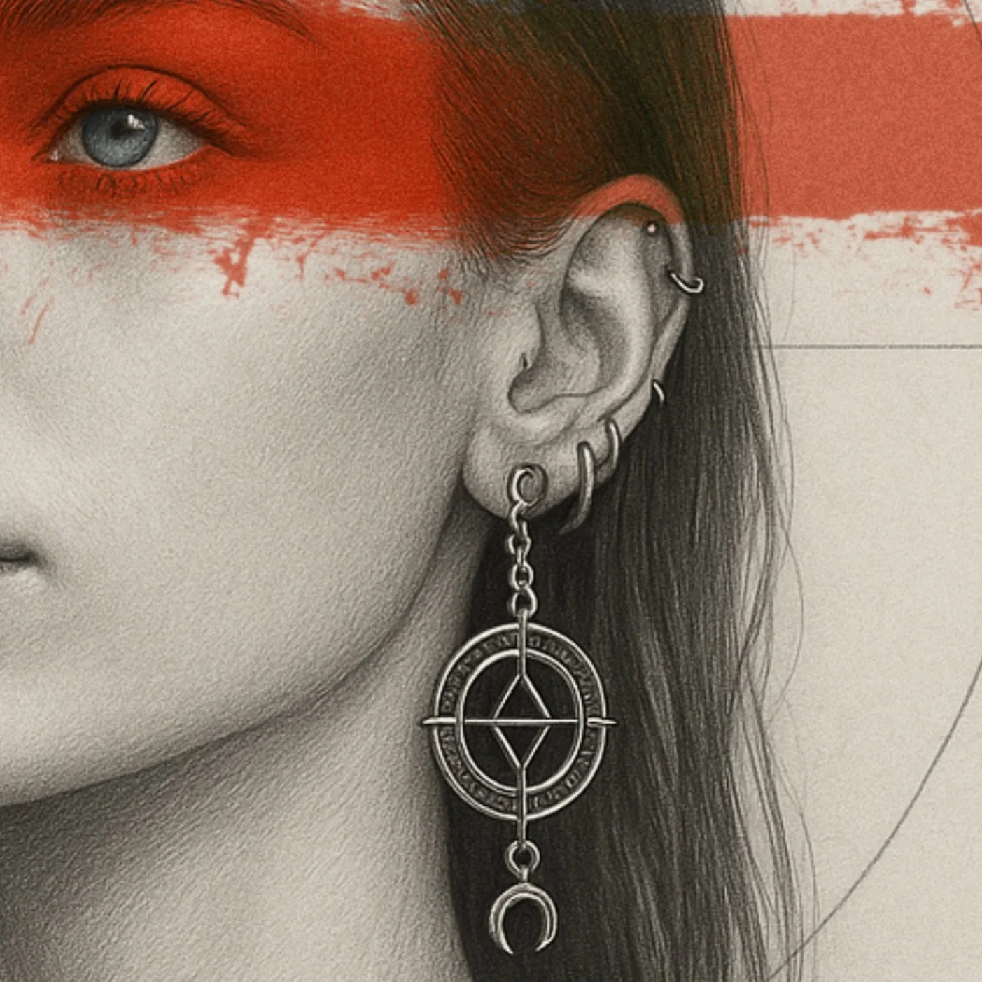 &ldquo;Her gaze does not chase answers.
It waits, attuned to what emerges only when the mind grows still.&rdquo;