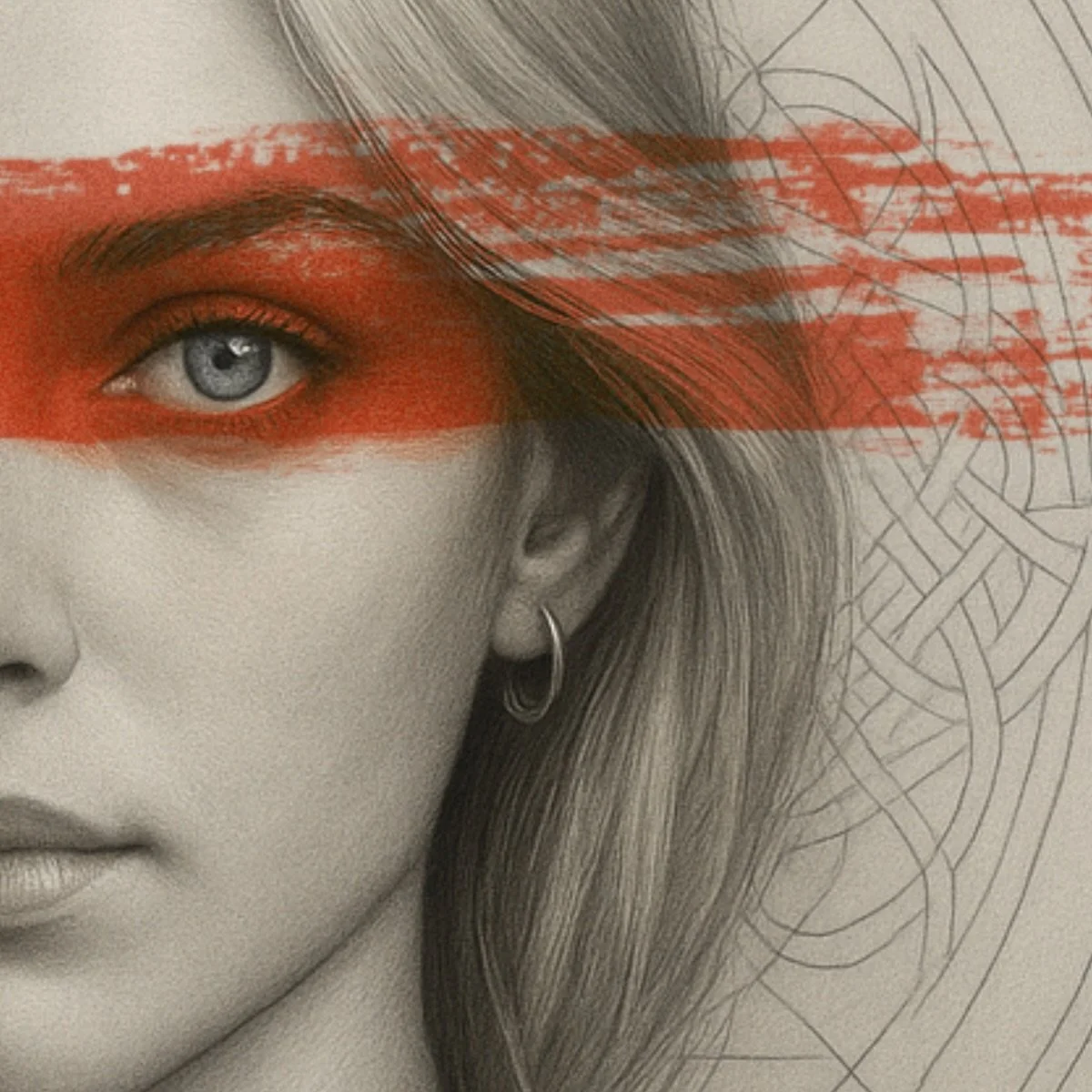 &ldquo;Her gaze does not seek approval,
nor challenge. It holds the calm of someone who knows what has been faced and what may return.&rdquo;