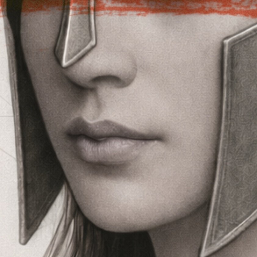 &ldquo;The helmet is not meant to hide. It is meant to choose what to reveal. Beneath the metal, the gaze remains bare.&rdquo;