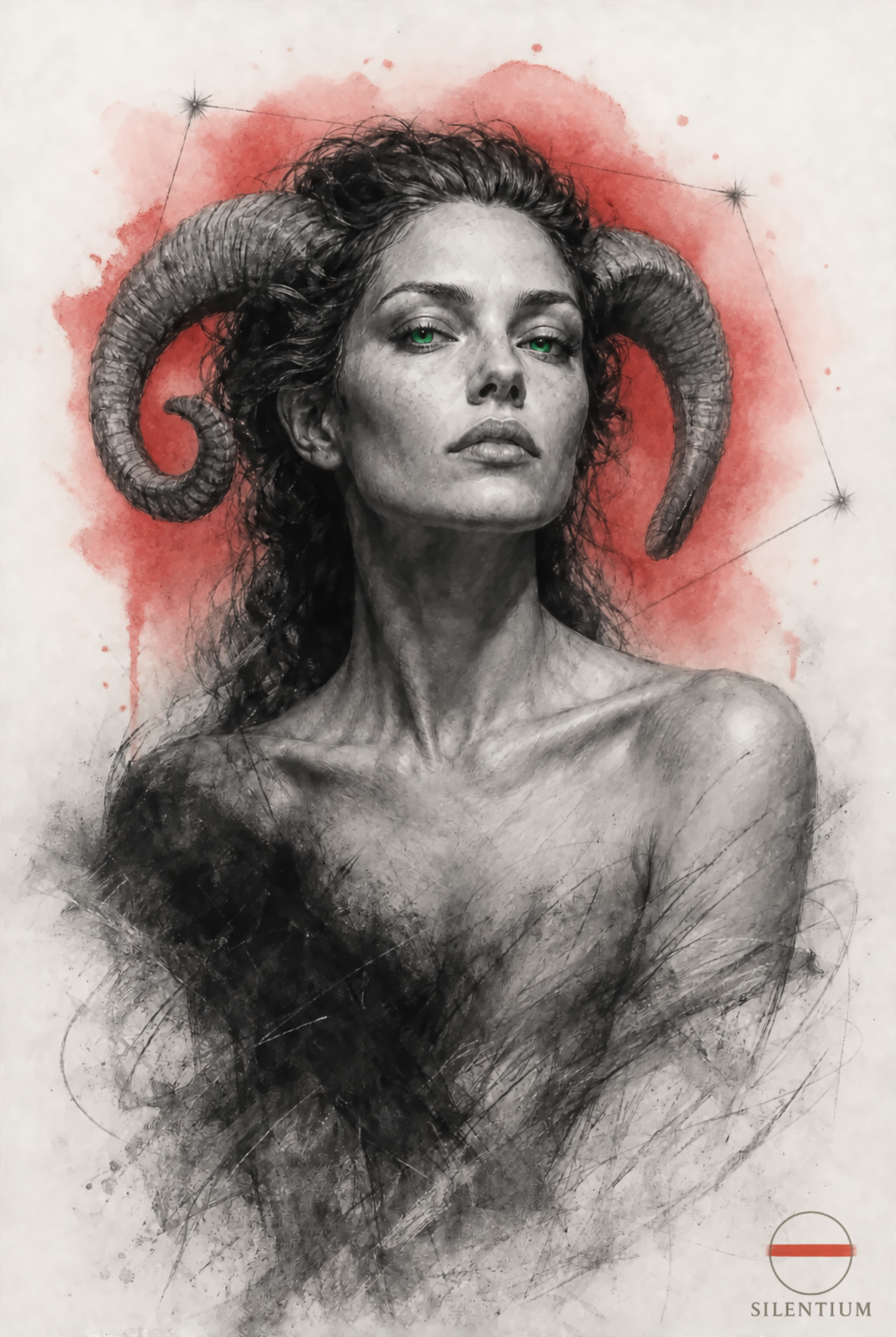 Silent Faces #01 Aries – SILENTIUM_ZODIAC EDITION