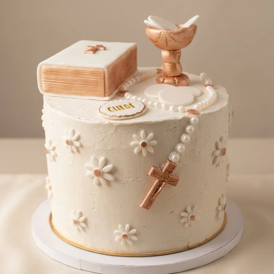 Les mois de mai et de juin, c'est aussi la saison des f&ecirc;tes de famille et des c&eacute;r&eacute;monies religieuses.
Layer cake  fraises, compot&eacute;e de fraise, chantilly mascarpone &agrave; la vanille 

#premierecommunion #layercake