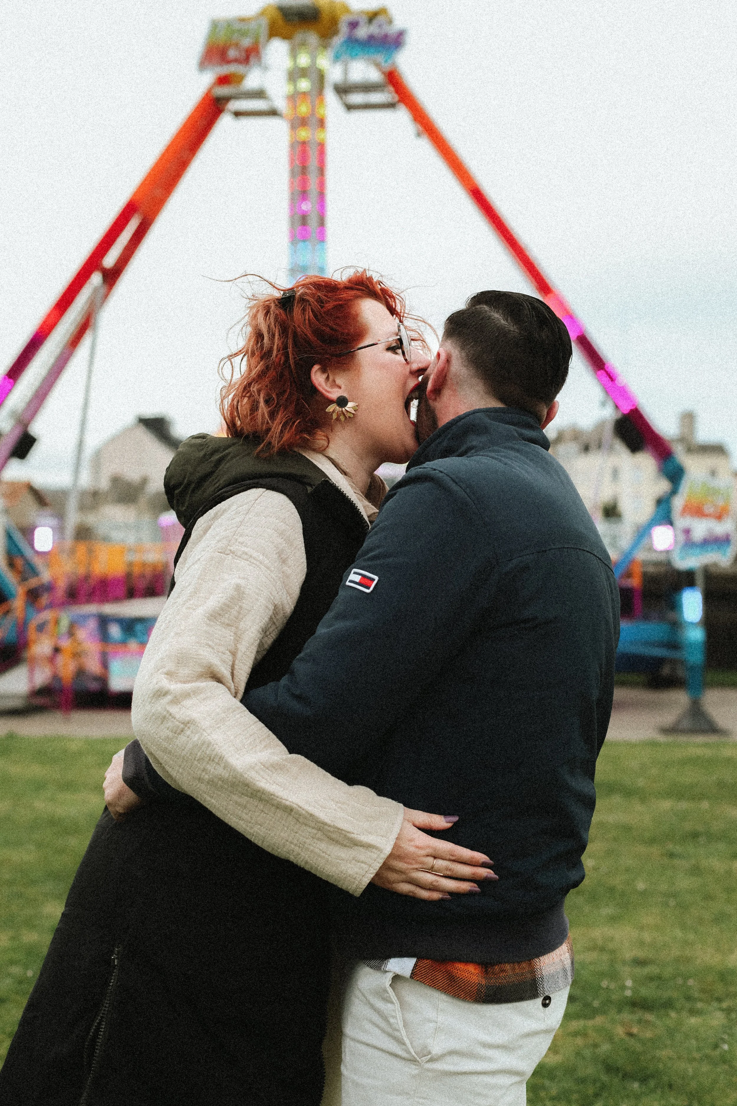 Photographe couple séance photo fête foraine Cherbourg Normandie