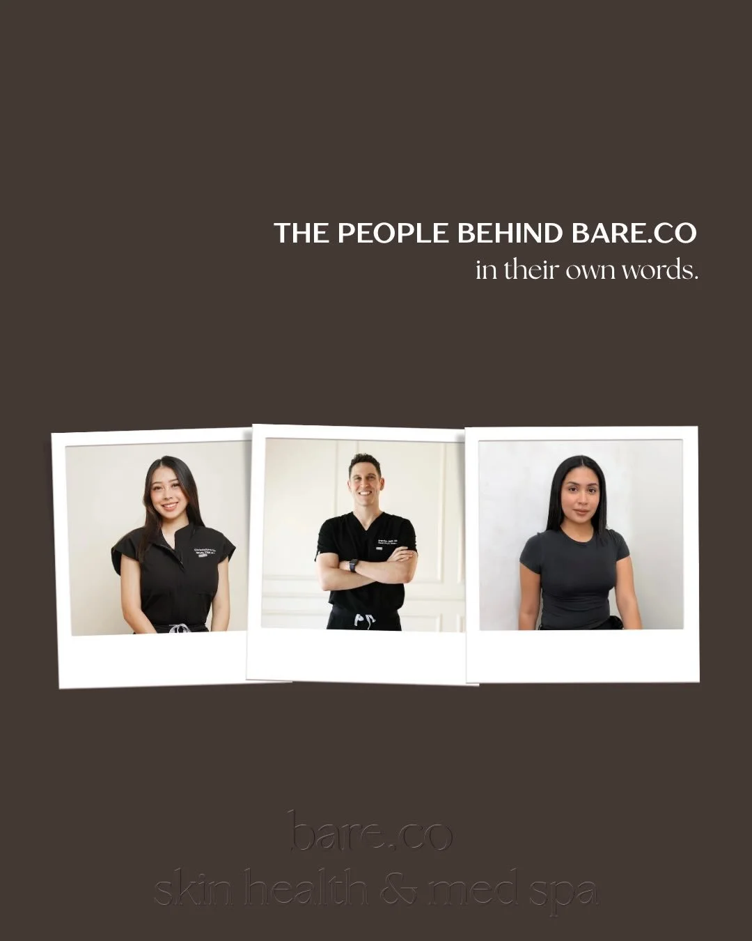 The people behind Bare.co&hellip;here to help you enter your era of bare confidence✨

#medspa #barecoskin #orangecounty
