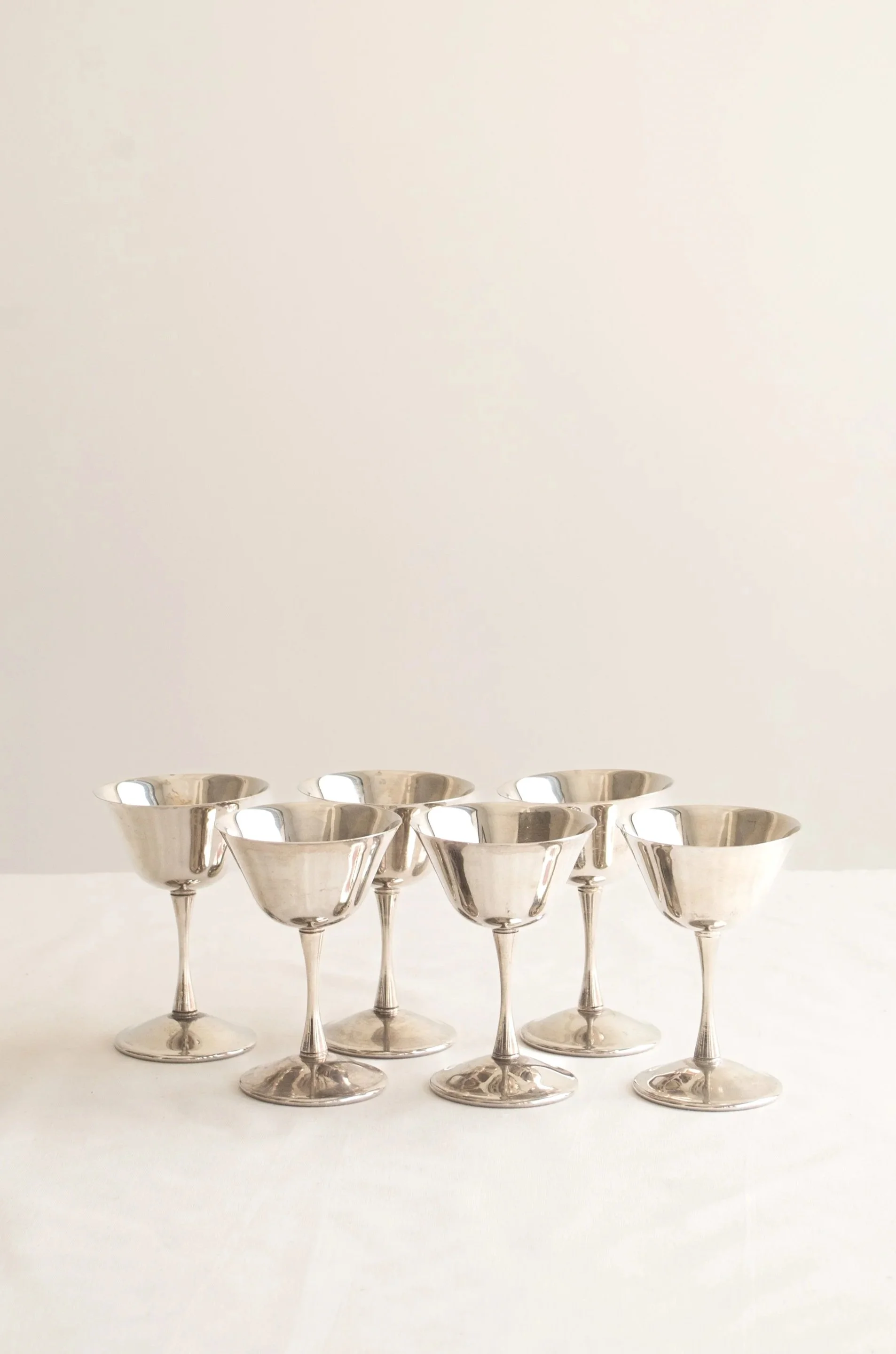 Silver-Plated Coupes  (Set of 12)