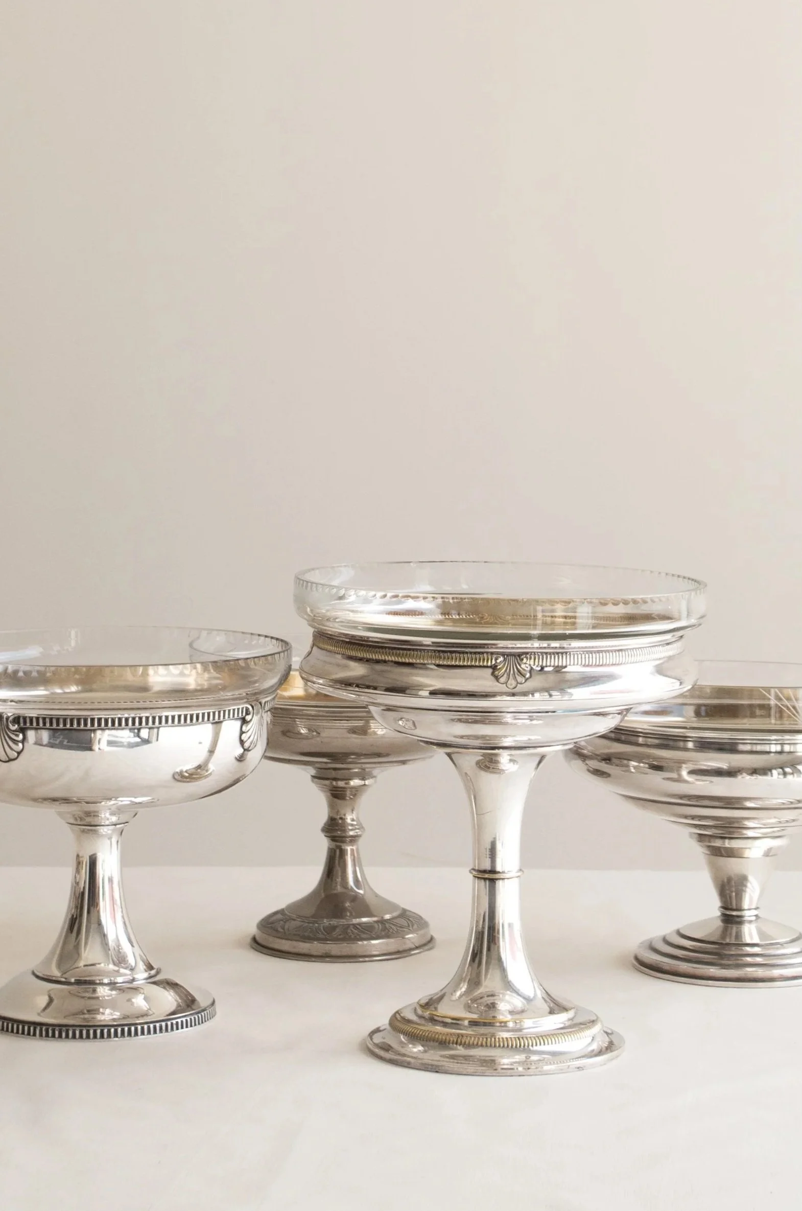 Silver & Crystal Coupes