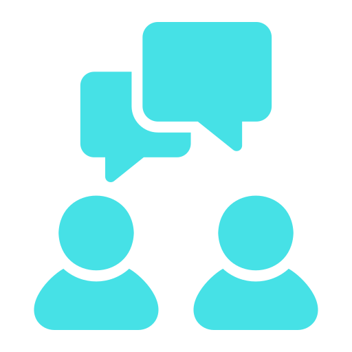 conversation icon two people with chat bubbles