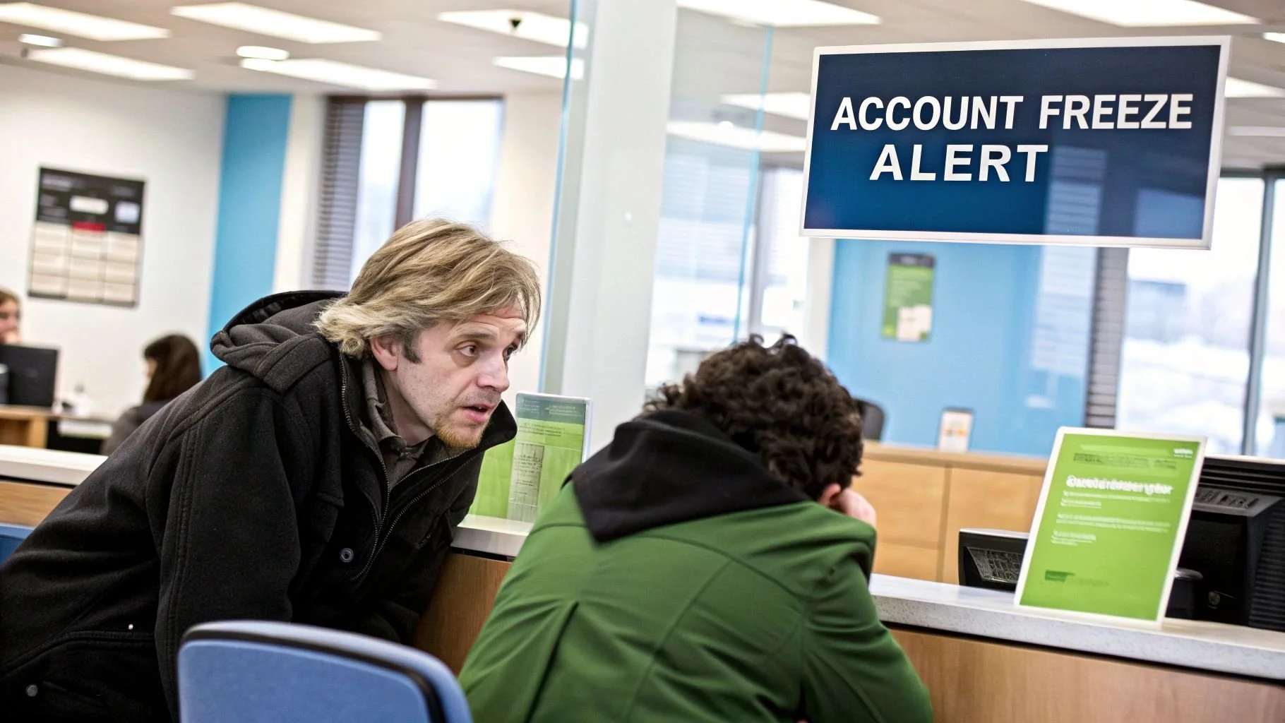 Account freeze alert
