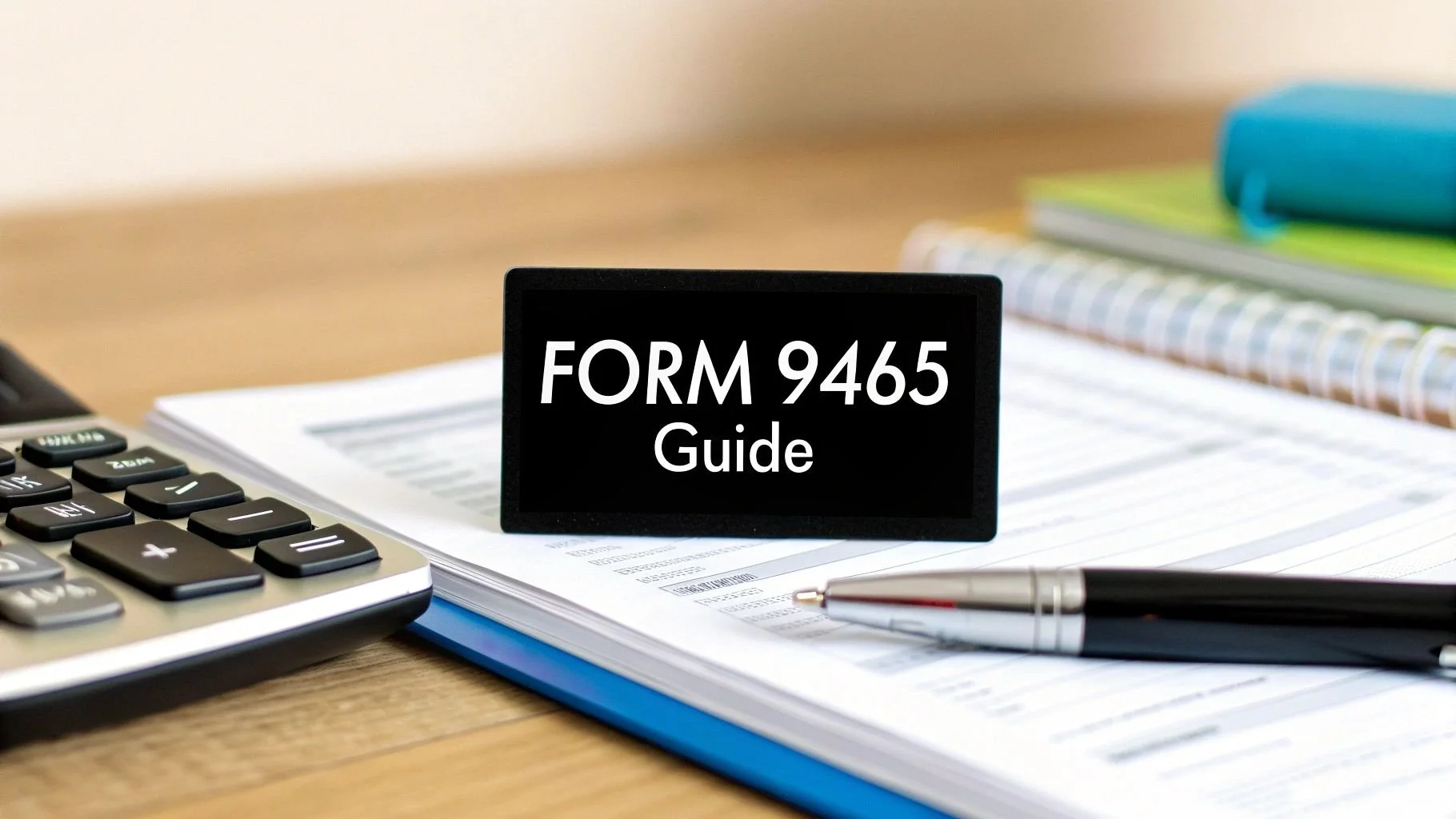 A Guide to Form 9465 Instructions