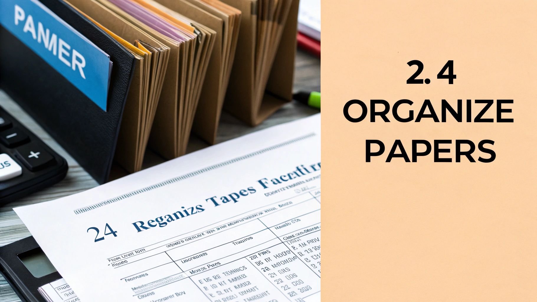 2.4 organize papers