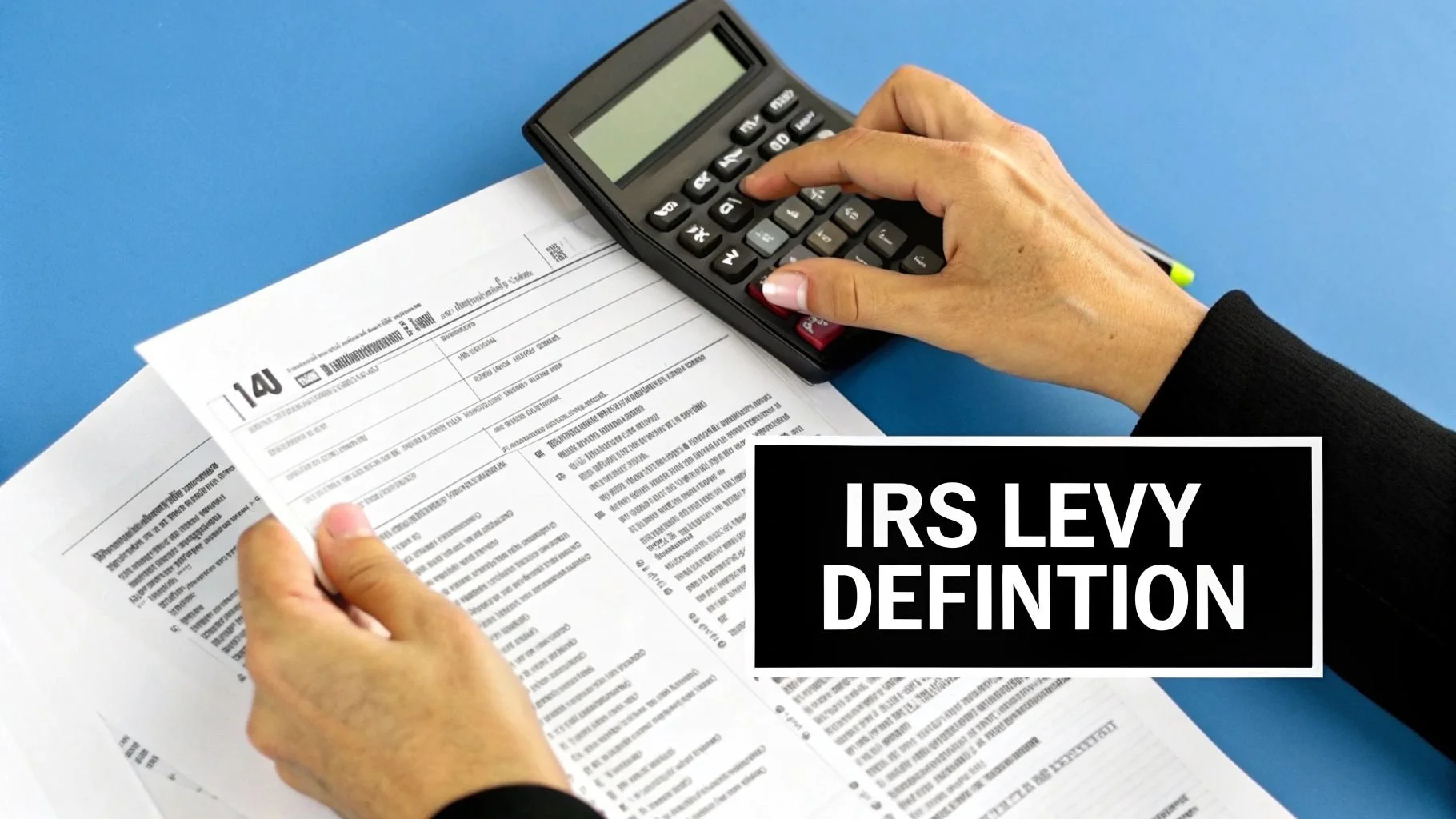 IRS Levy Defintion