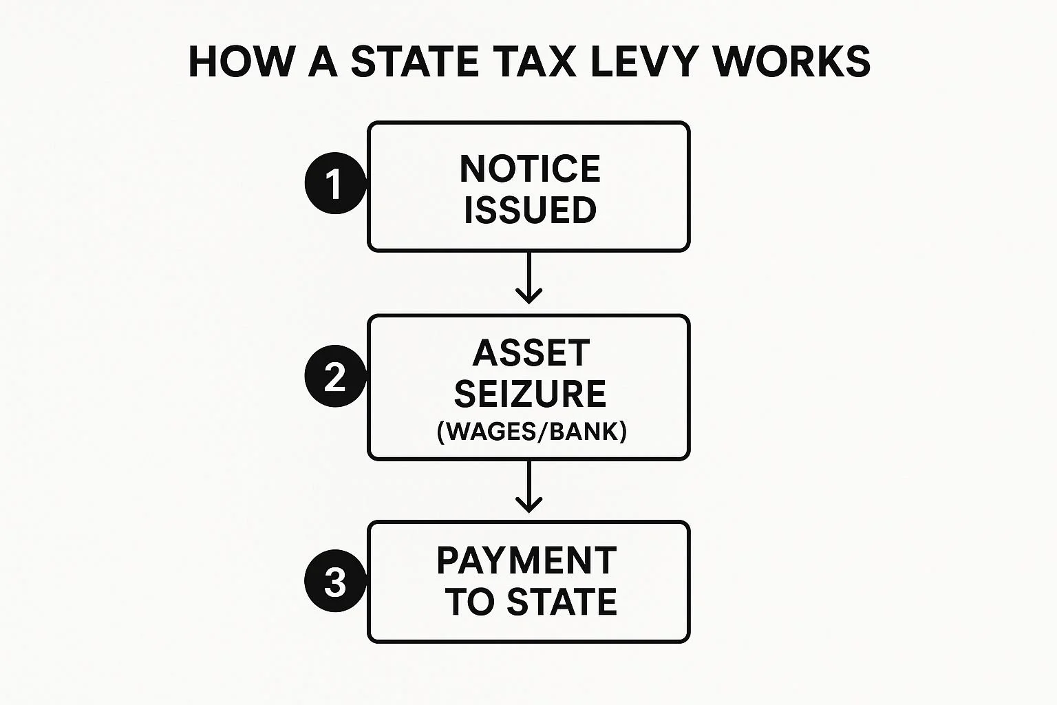 How a state tax levy works