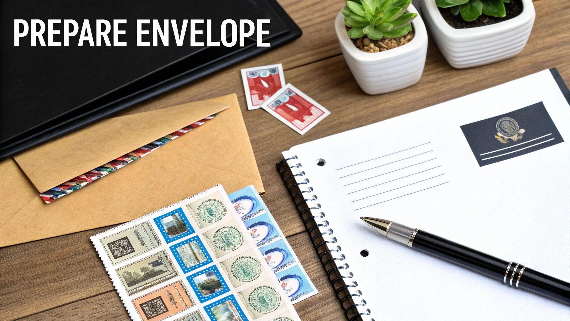 Prepare enveloe