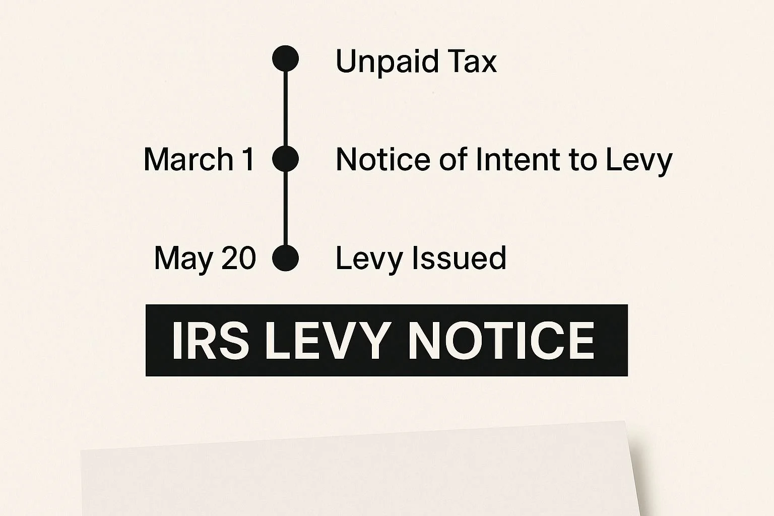 IRS levy notice