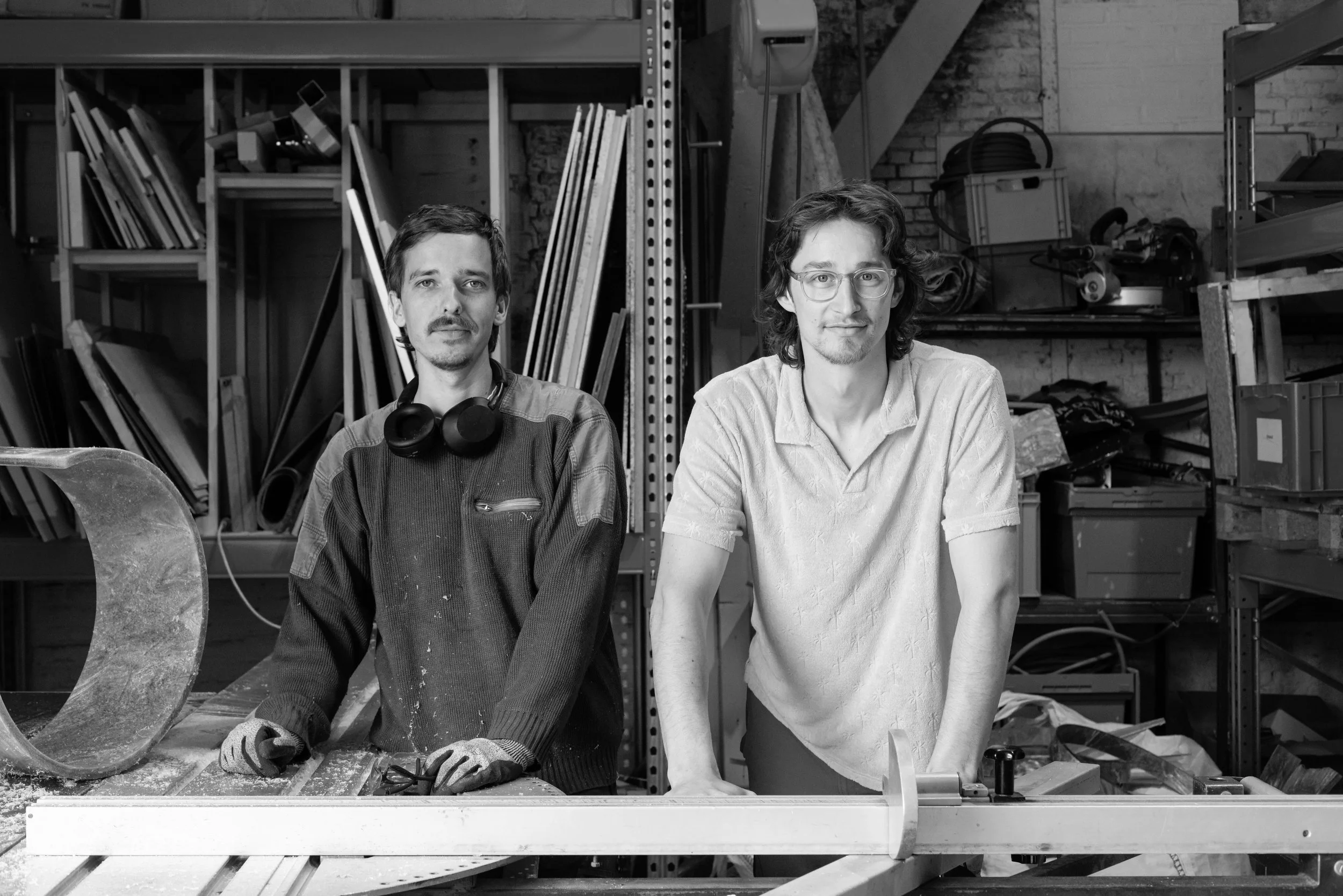 Archive: close-up of plasticiet founders Marten and Joost at the studio.