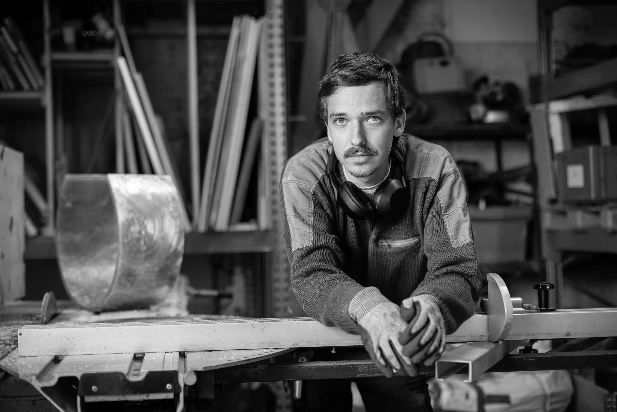 Archive: close-up of plasticiet founder Marten at the studio.