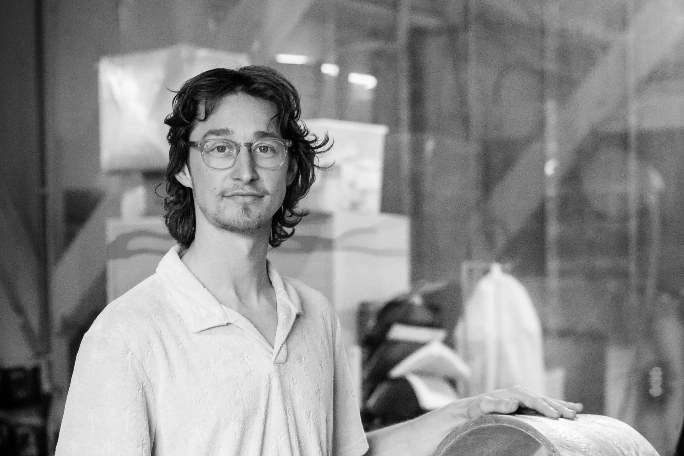 Archive: close-up of plasticiet founder Joost at the studio.