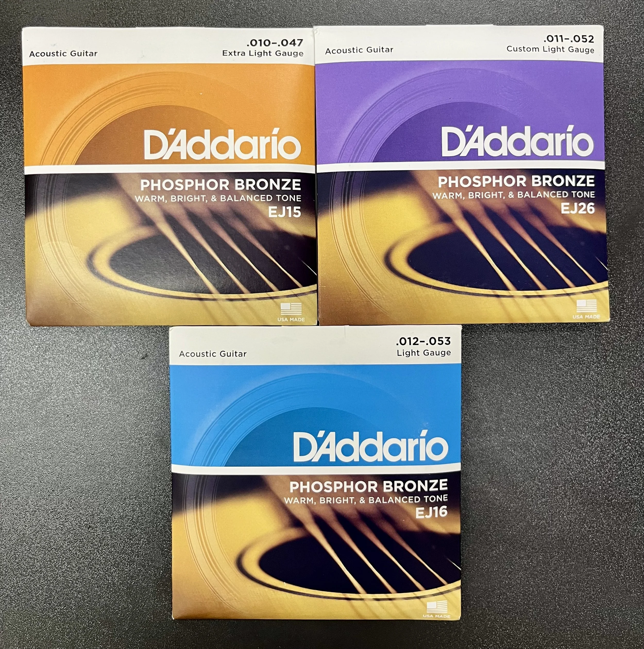 D’Addario Phosphor Bronze Strings for acoustic guitar