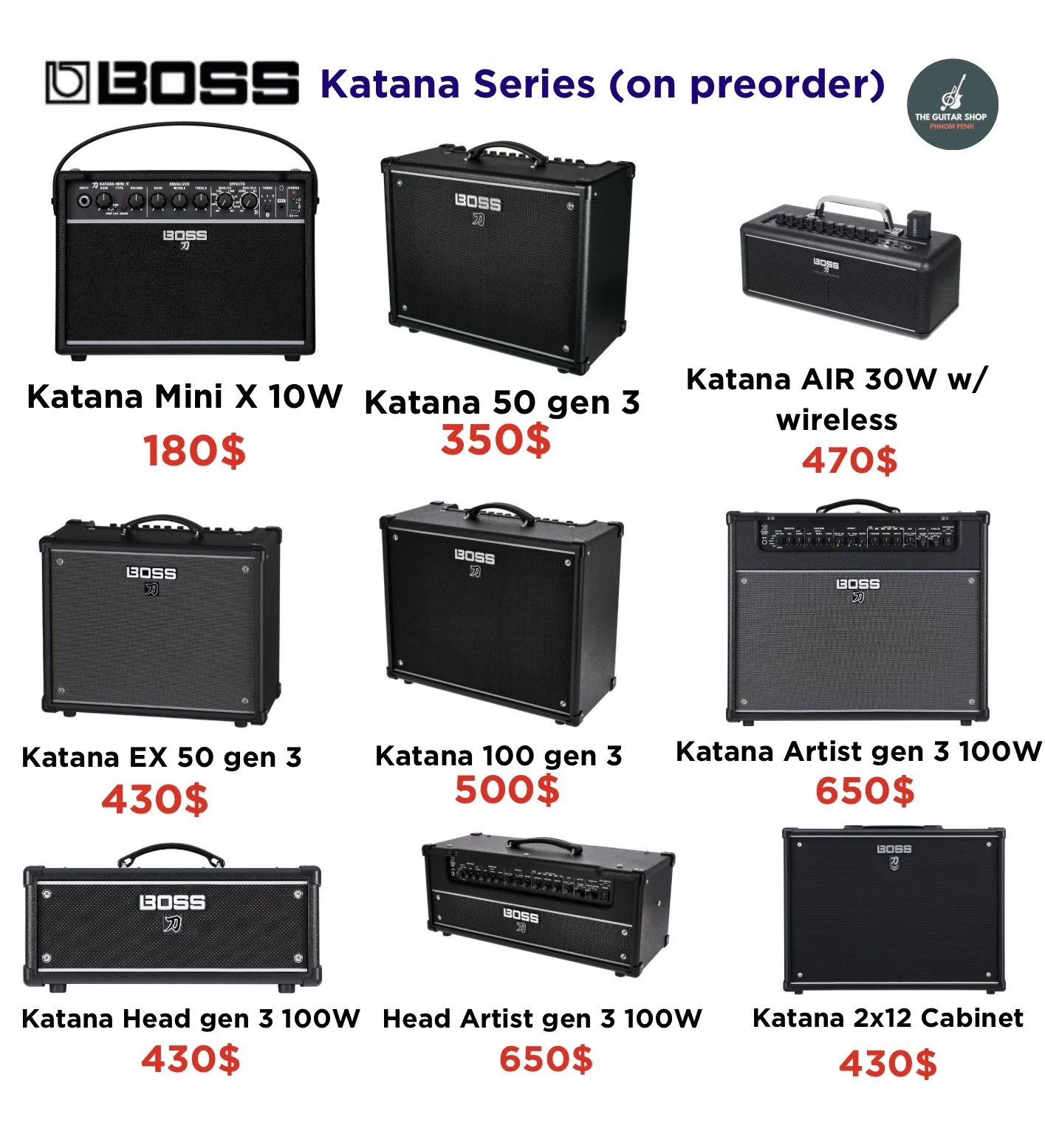 Boss Katana Series (on preorder)