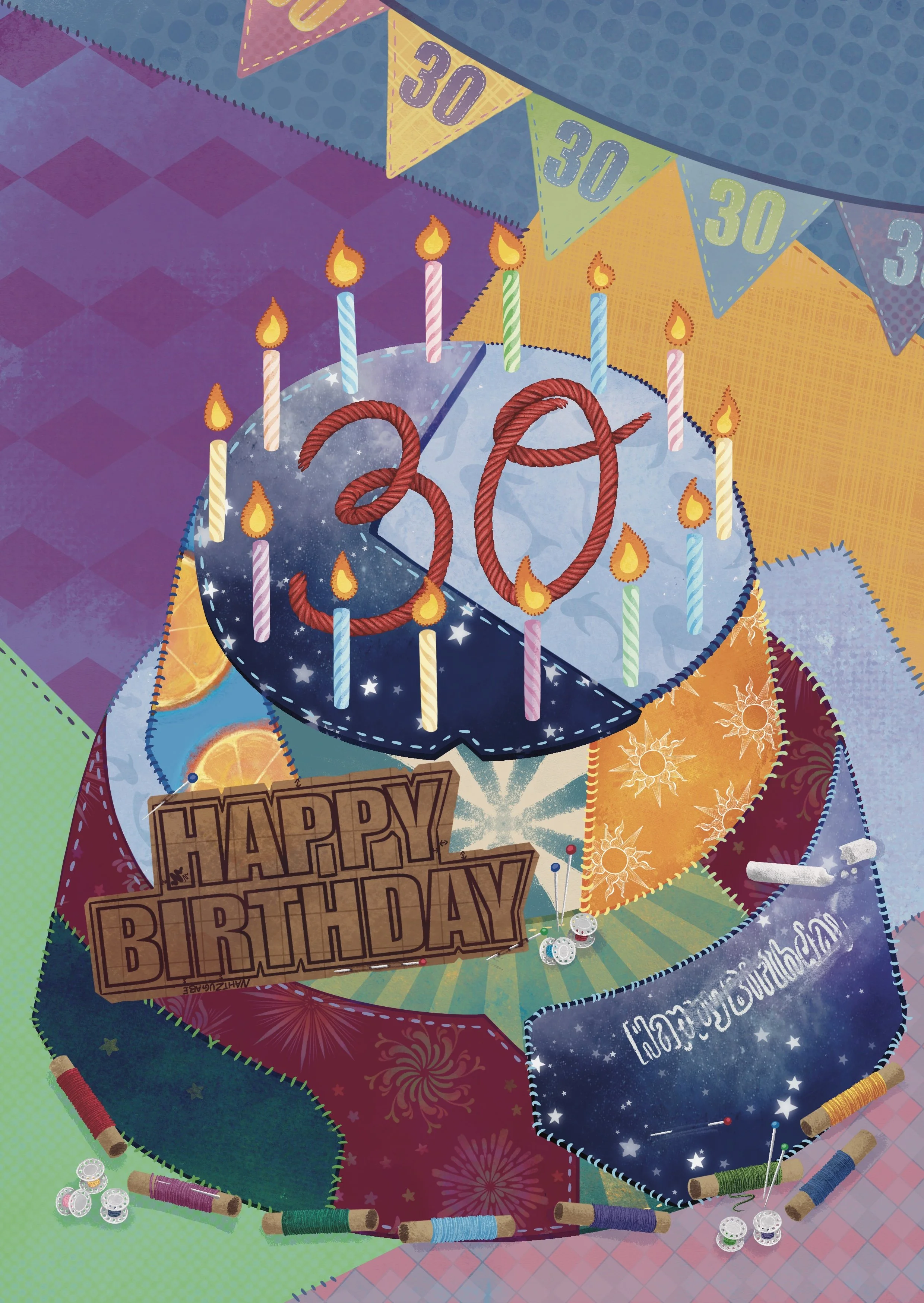 30. Geburtstag, für eine Näherin.
Dez. 2023. 