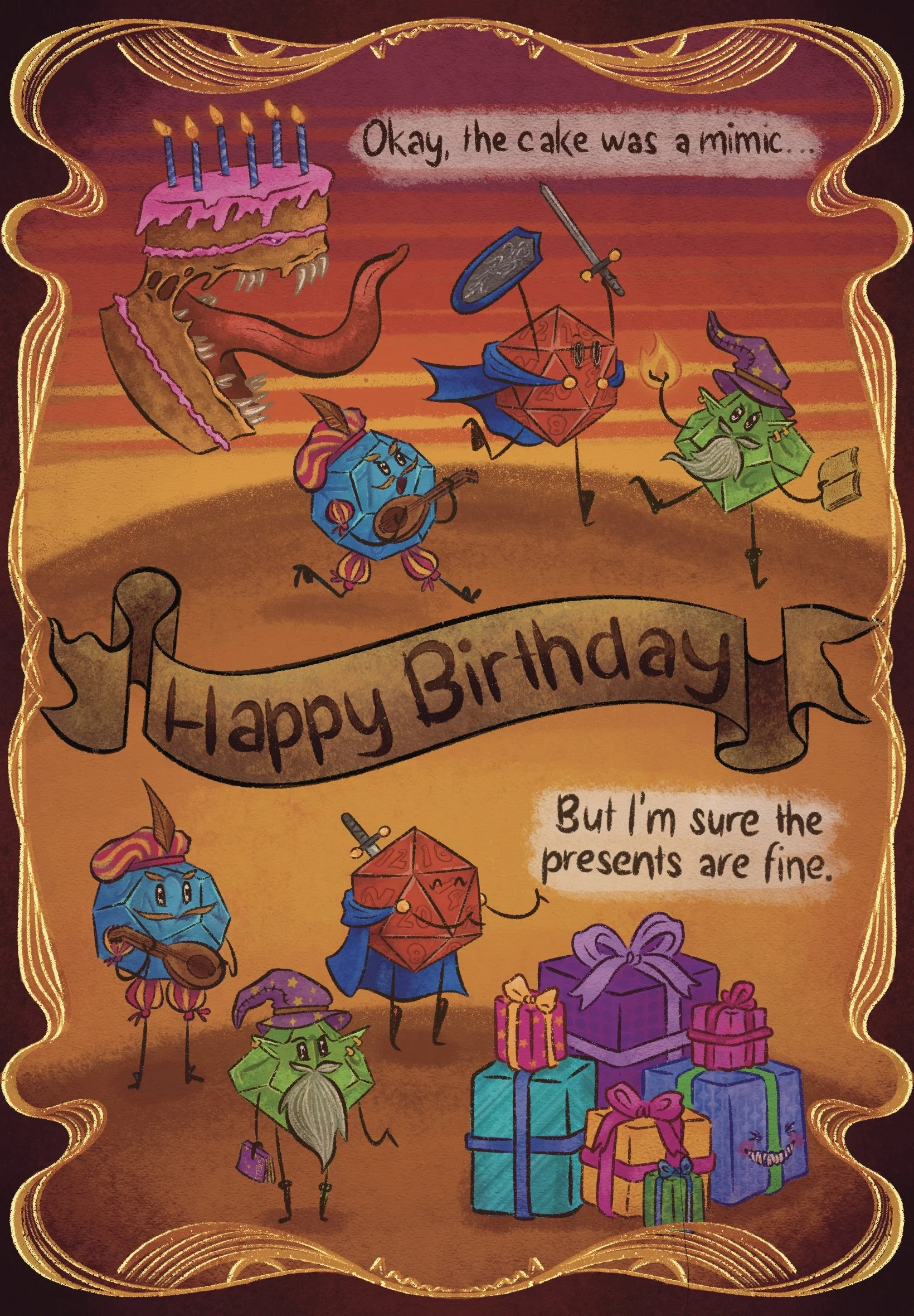 Spitze Zähne, versteckte Monster. 
Aug. 2022.