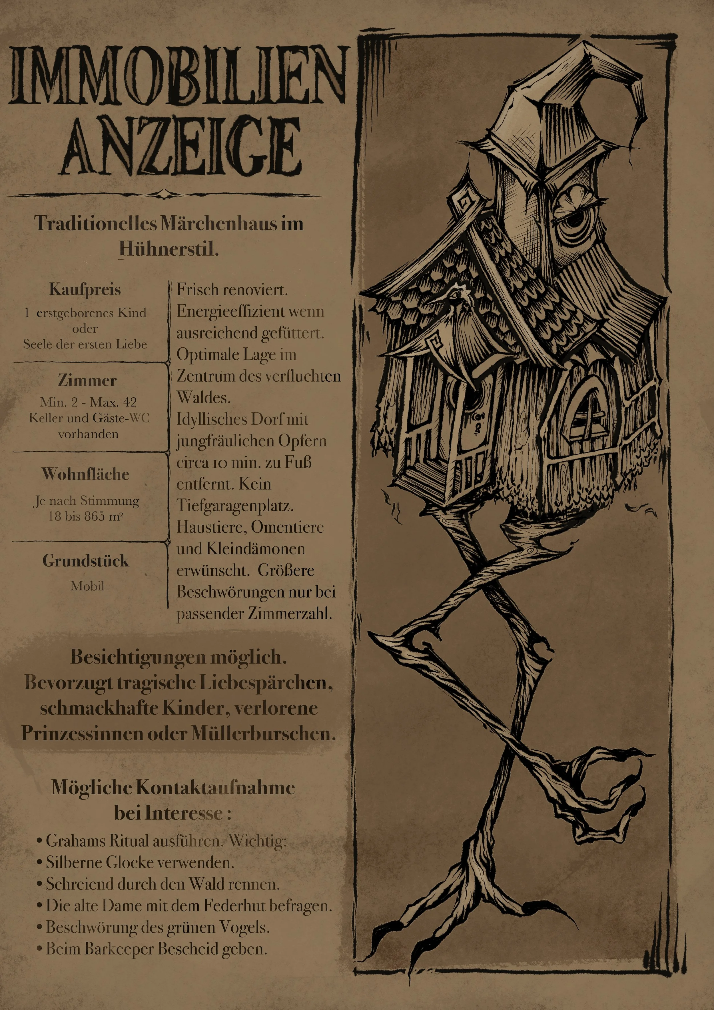 Baba Yagas Hütte. 
Dez. 2024.