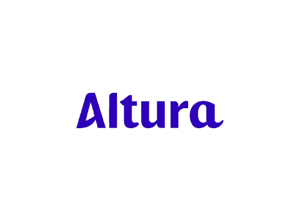 The word 'Altura' written in bold purple letters with a black background.