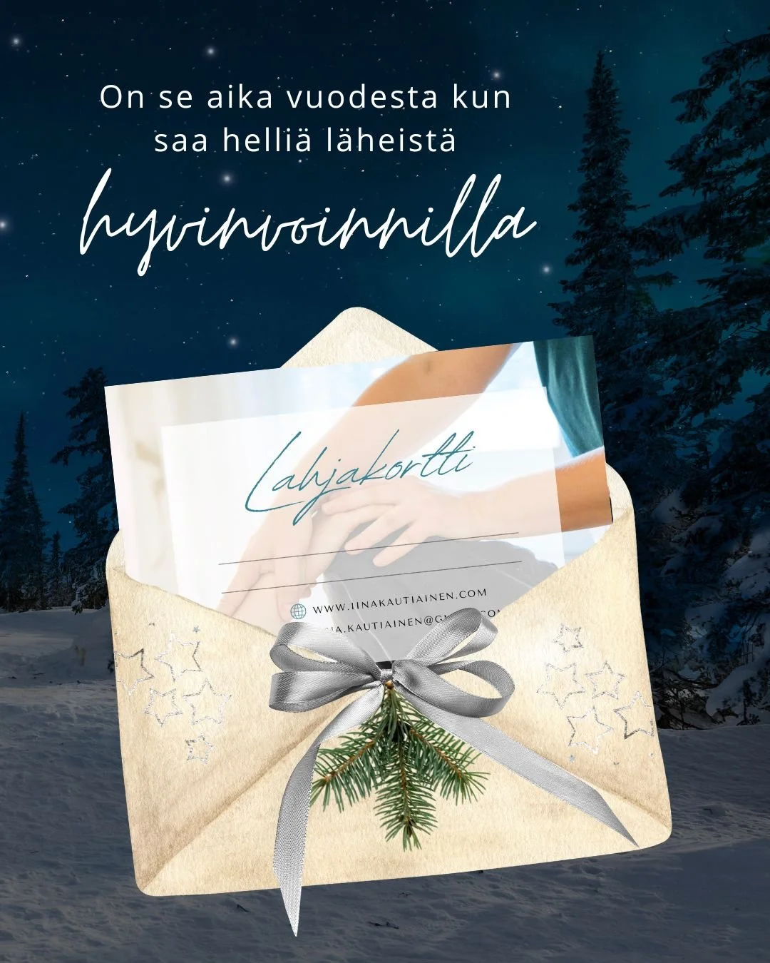 On se aika vuodesta kun...

saa helli&auml; l&auml;heist&auml;
✨ hyvinvoinnilla
✨ hellitt&auml;misell&auml;
✨ pys&auml;htymisell&auml;
✨ palautumisella

Tee samaan syssyyn hyvinvointiteko, ekoteko ja yksinyritt&auml;j&auml;n tukiteko 🥰

Lahjaksi l&a