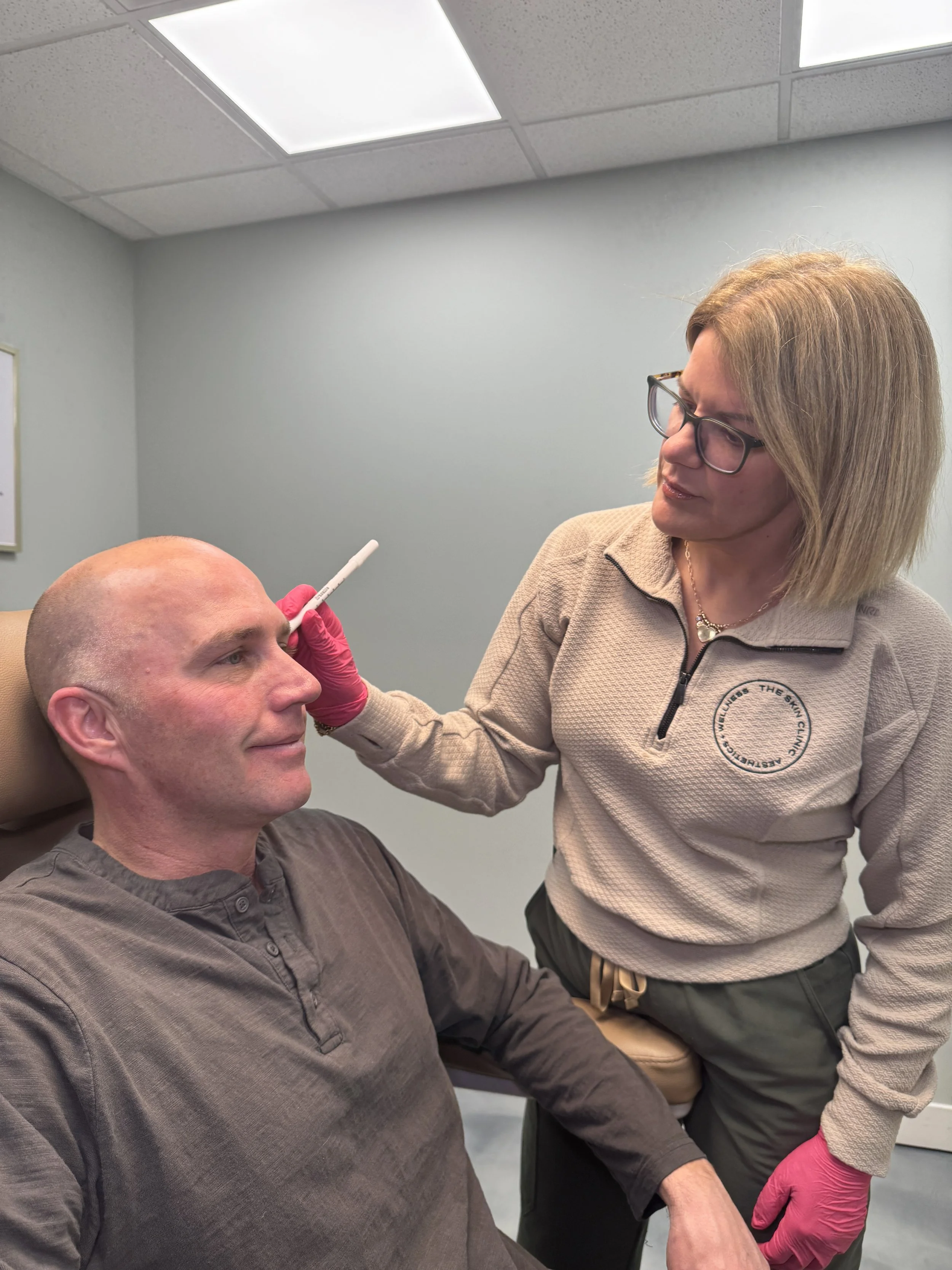 An Injector performing a Botox Treatment at the Skin Clinic in Mankato, MN