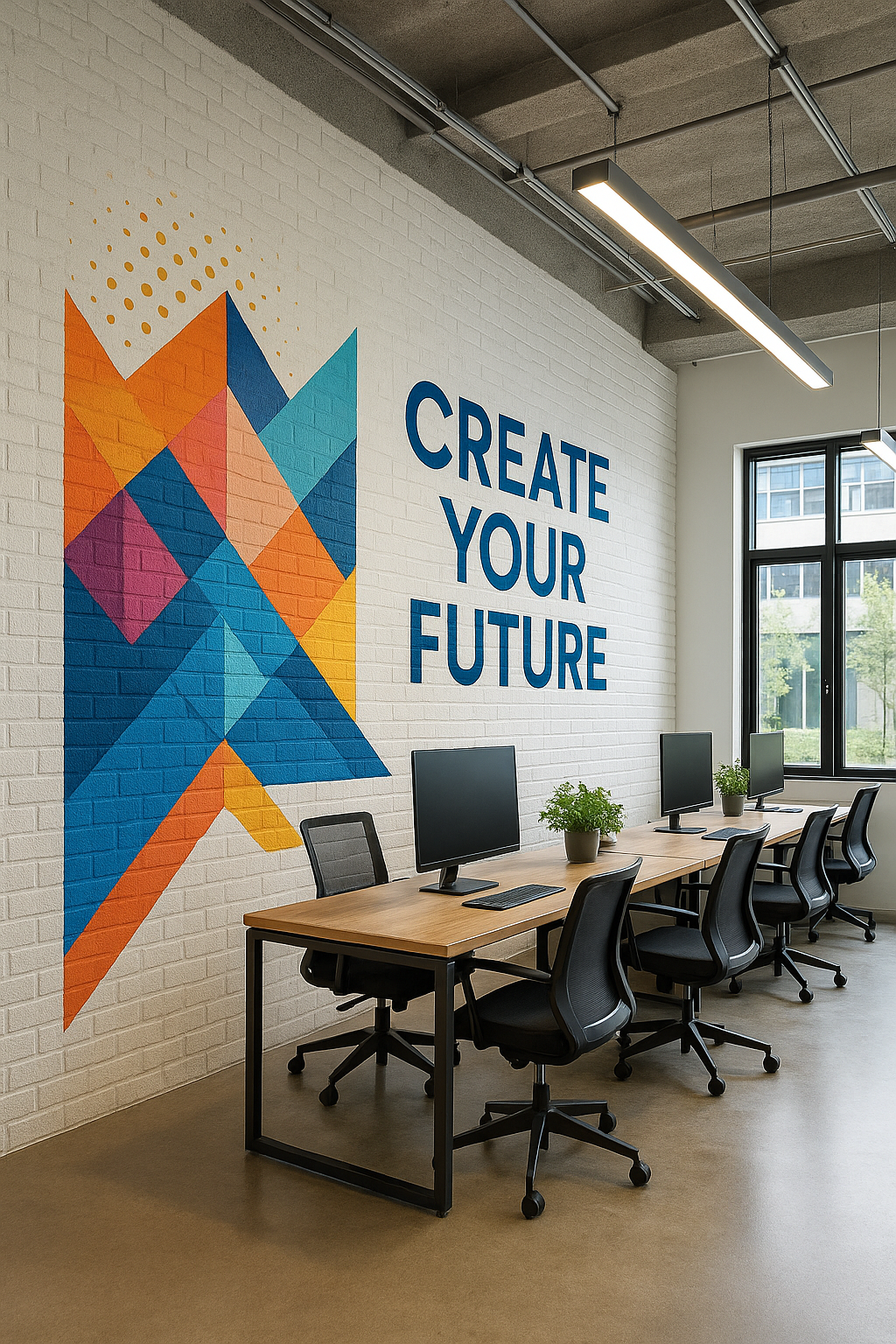 Office  direct print on the wall Cork