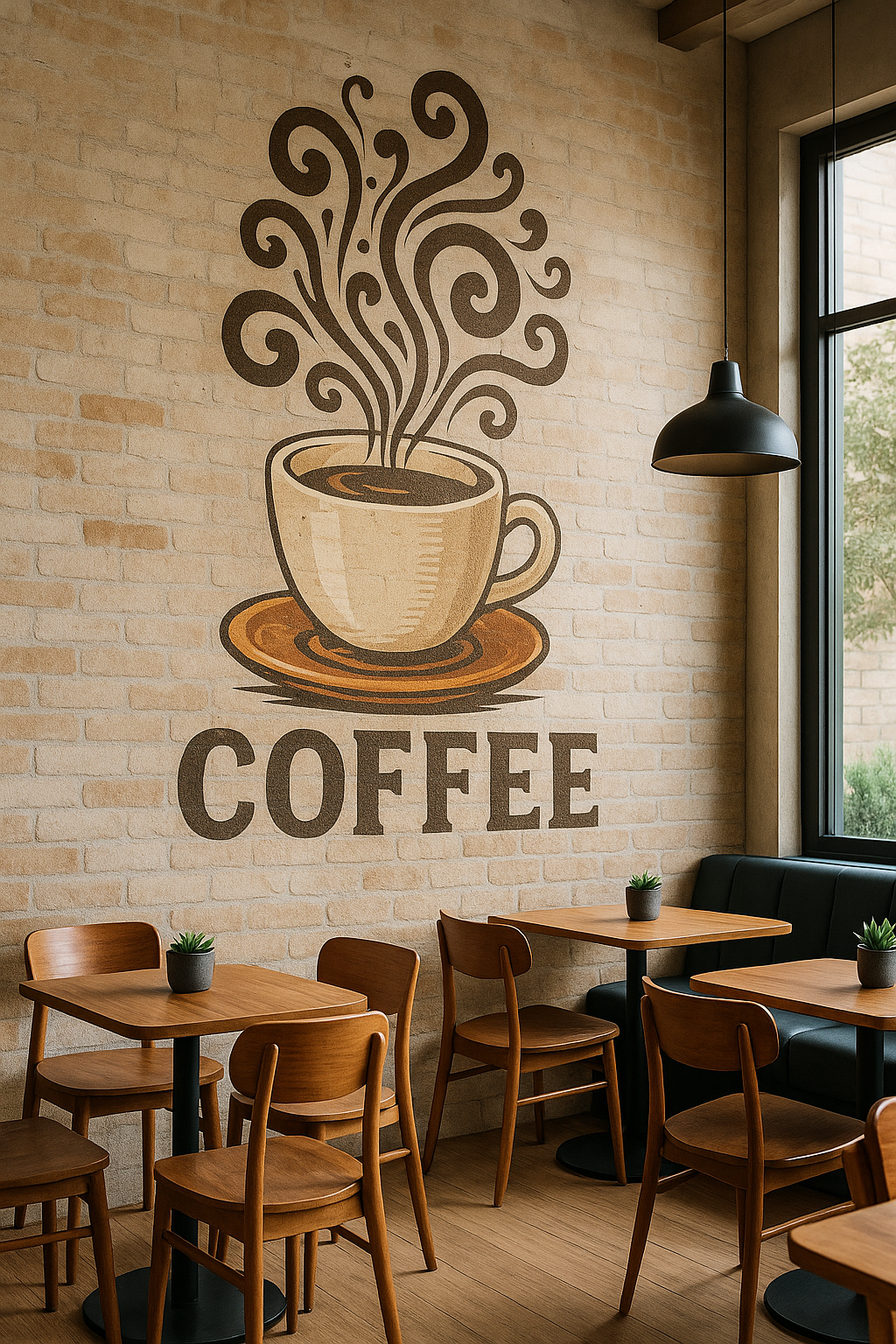 Coffee shop direct print onto the wall Dublin