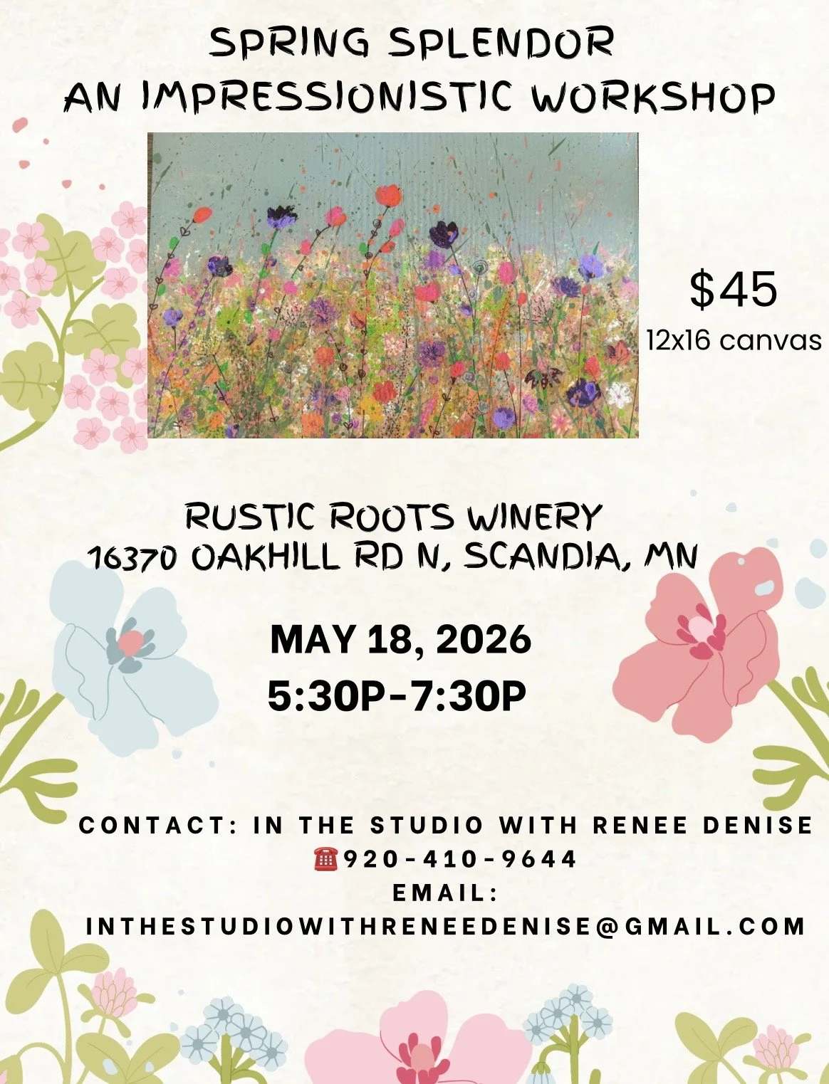 Spring splendor- a wildflower impressionistic workshop 