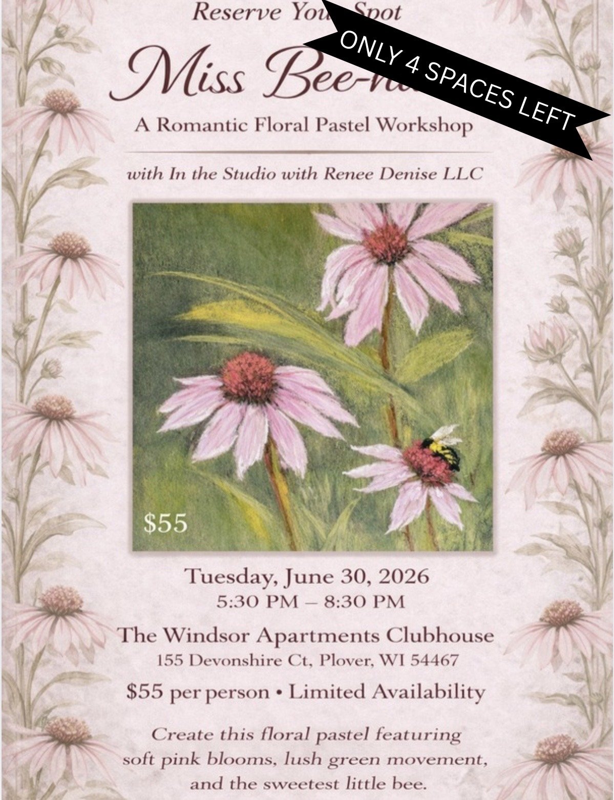 Miss Bee-Haven, a pastel workshop