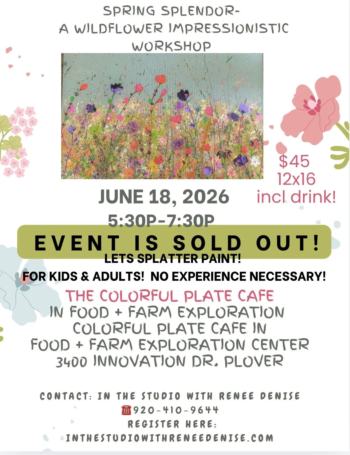 Summer's splendor- a wildflower impressionistic workshop