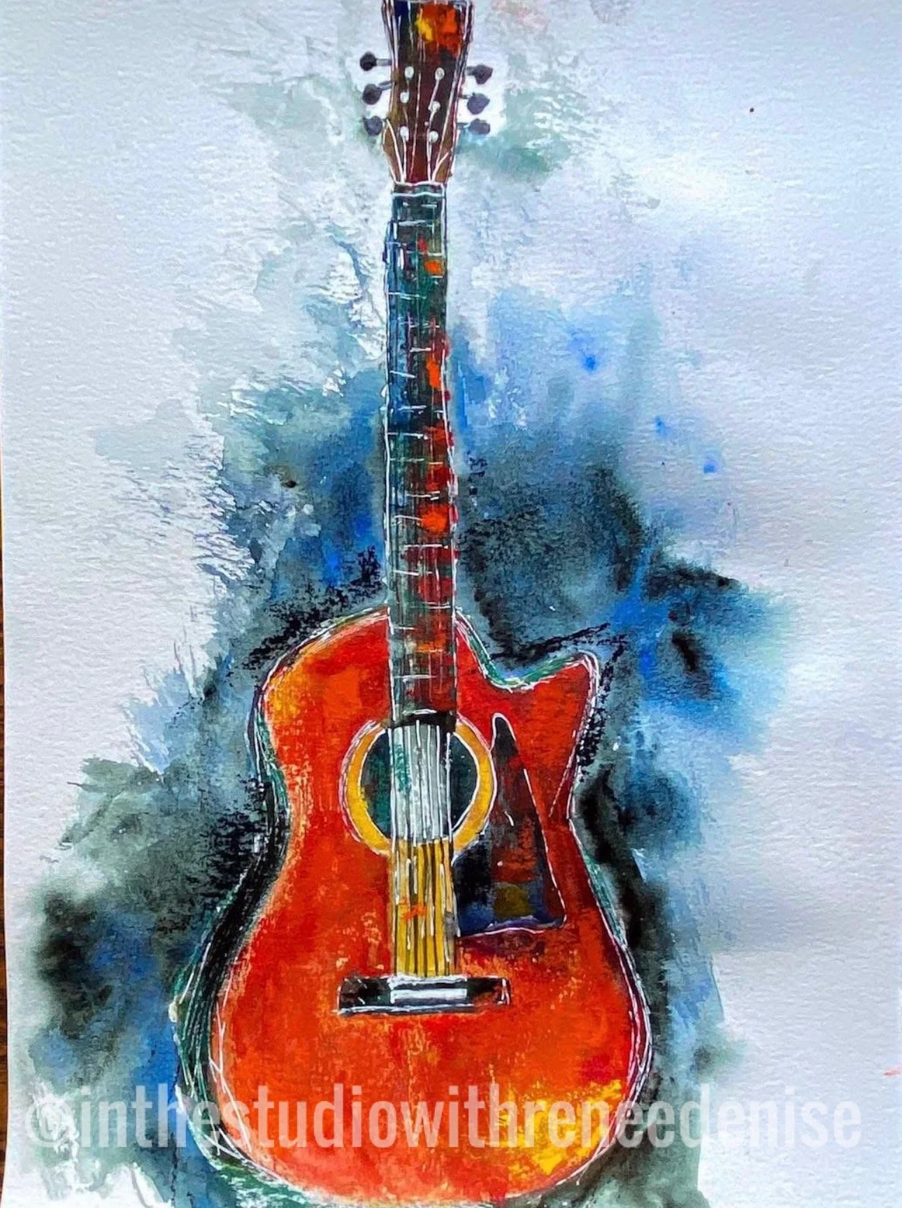Paint a guitar with Renee Denise!