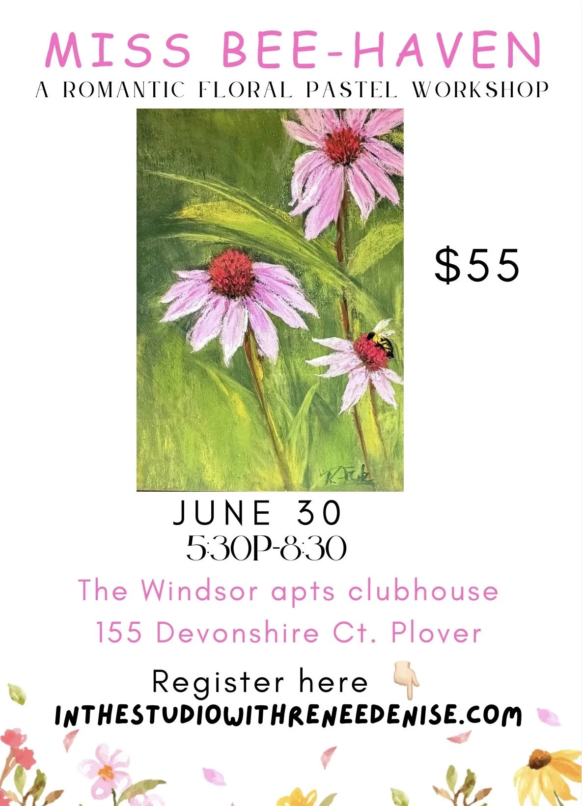 Miss Bee-Haven, a pastel workshop