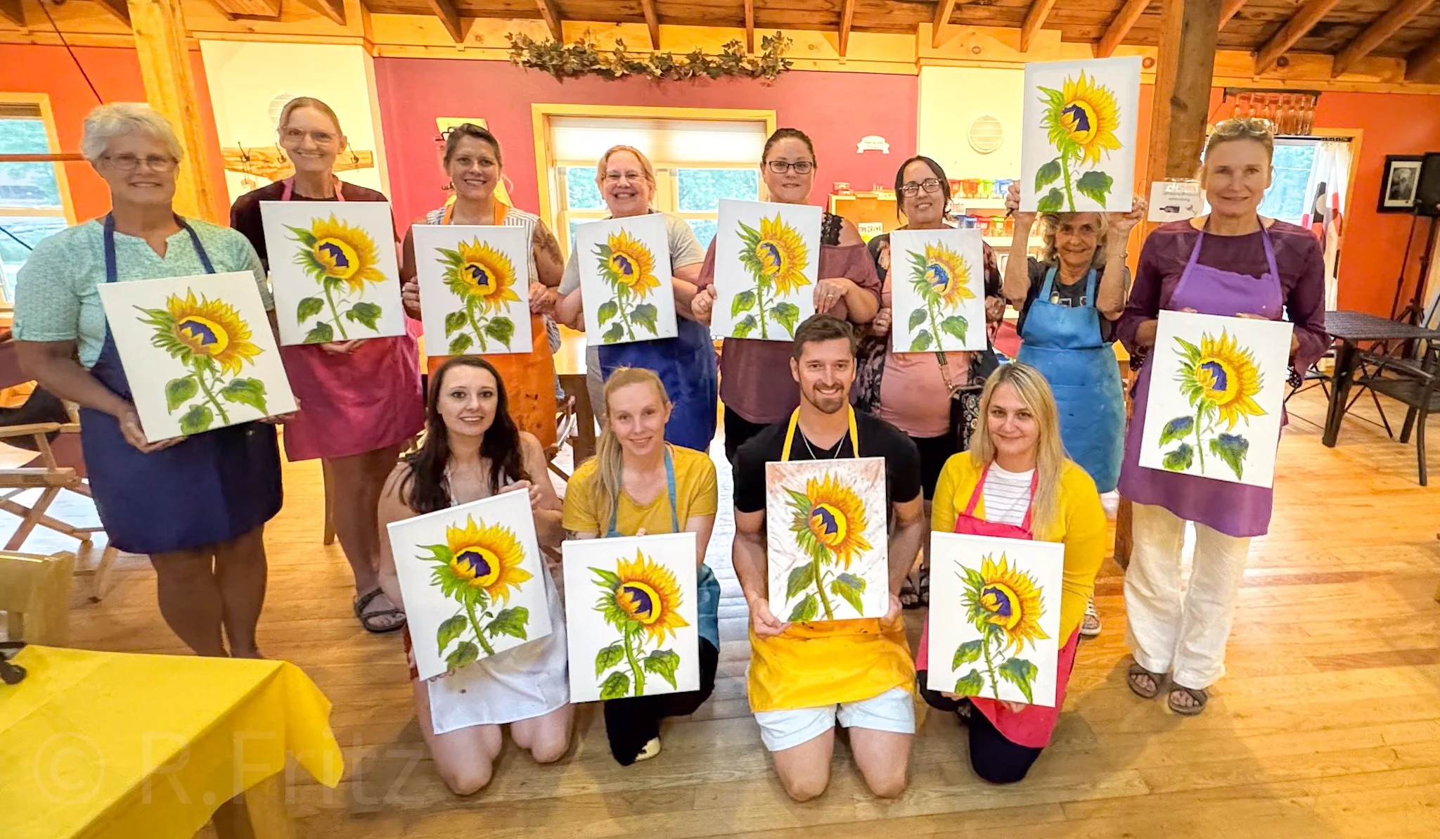 sunflowers at sunset.JPG