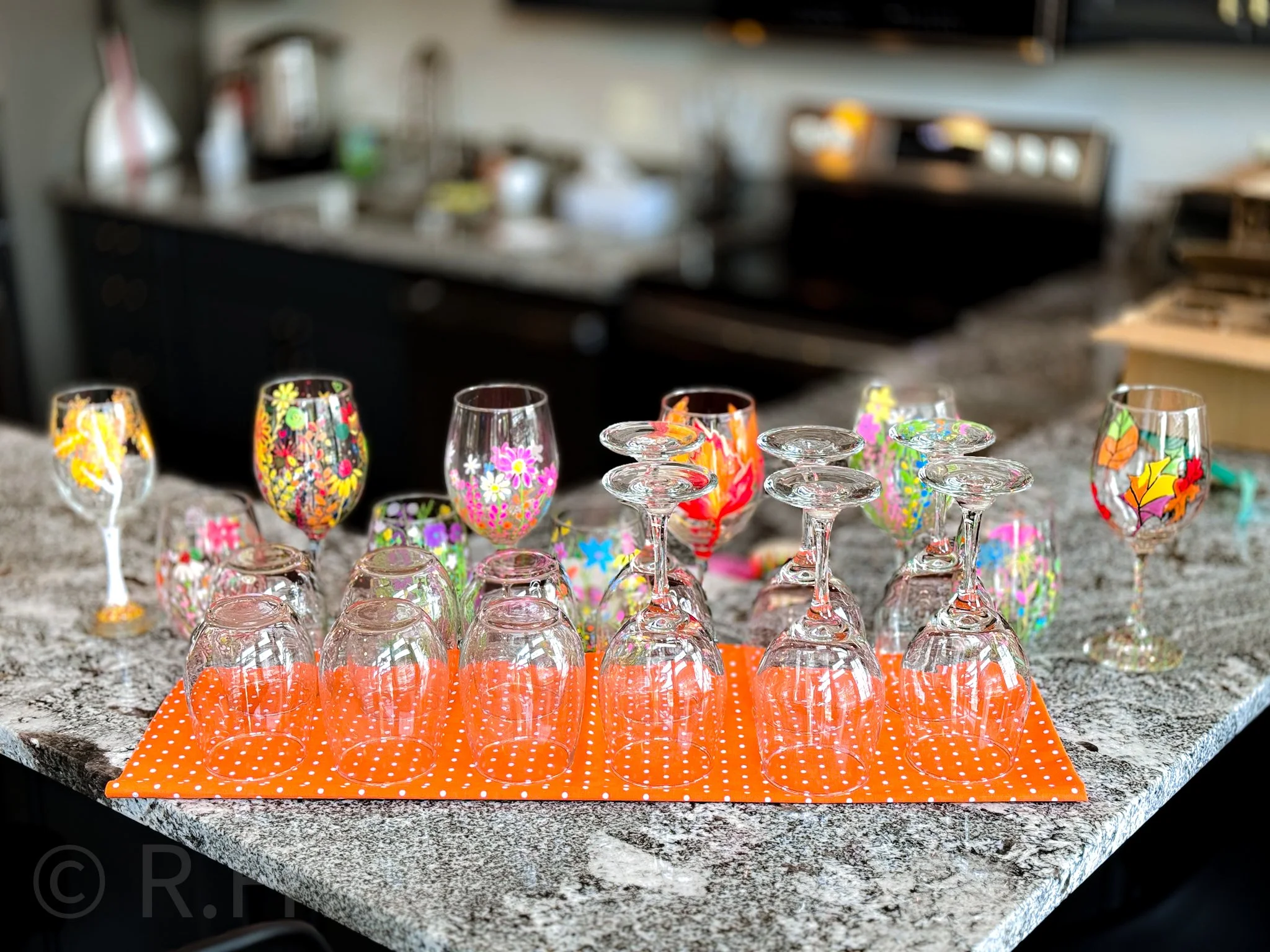 wine glasses private event.JPG