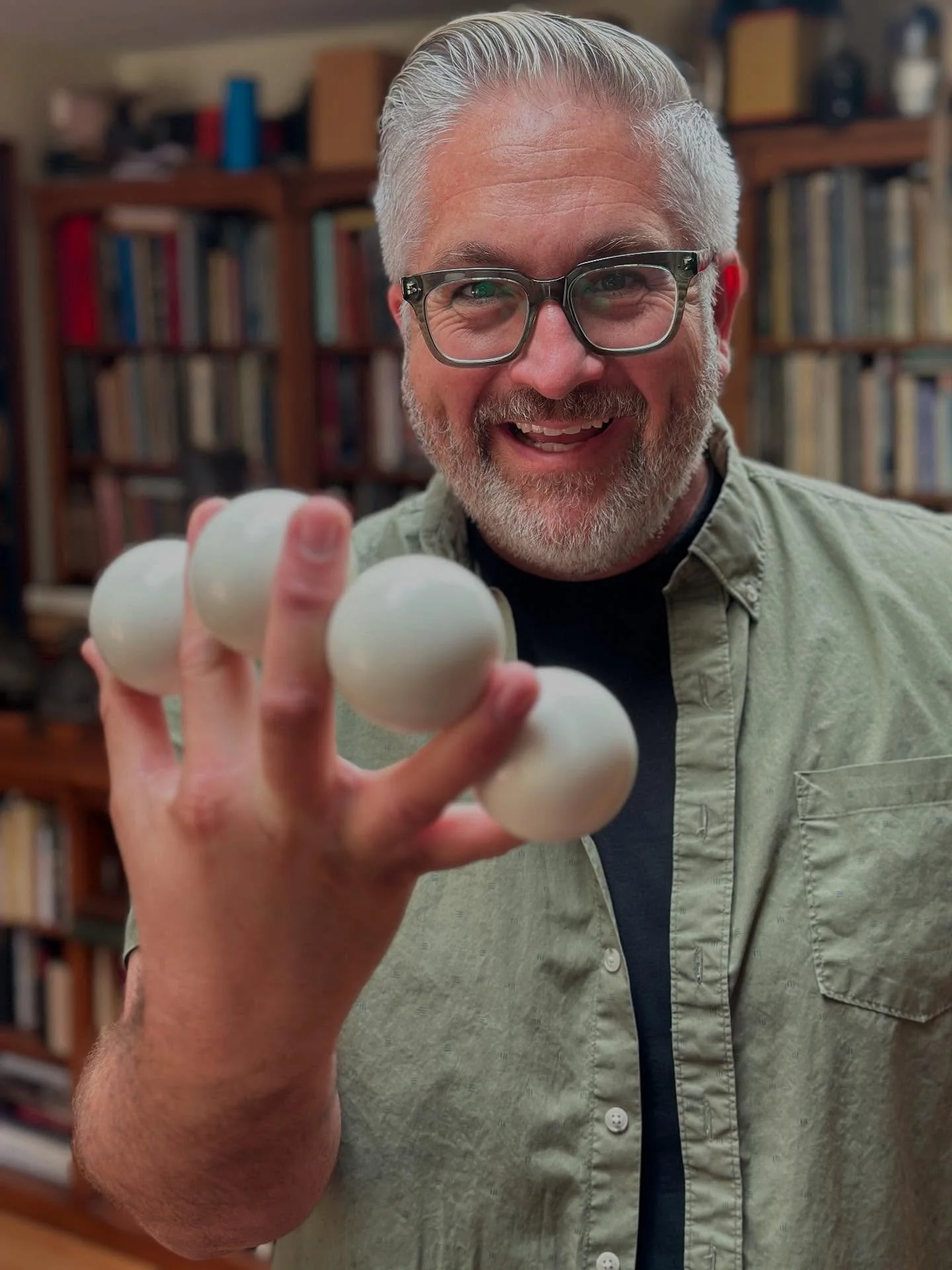 Childhood dream unlocked&hellip; When I was a kid, I fell in love with a magic trick where the magician made billiard balls appear at his fingertips. I remember seeing photos of Alan Wakeling performing this piece. I eventually learned his routine an