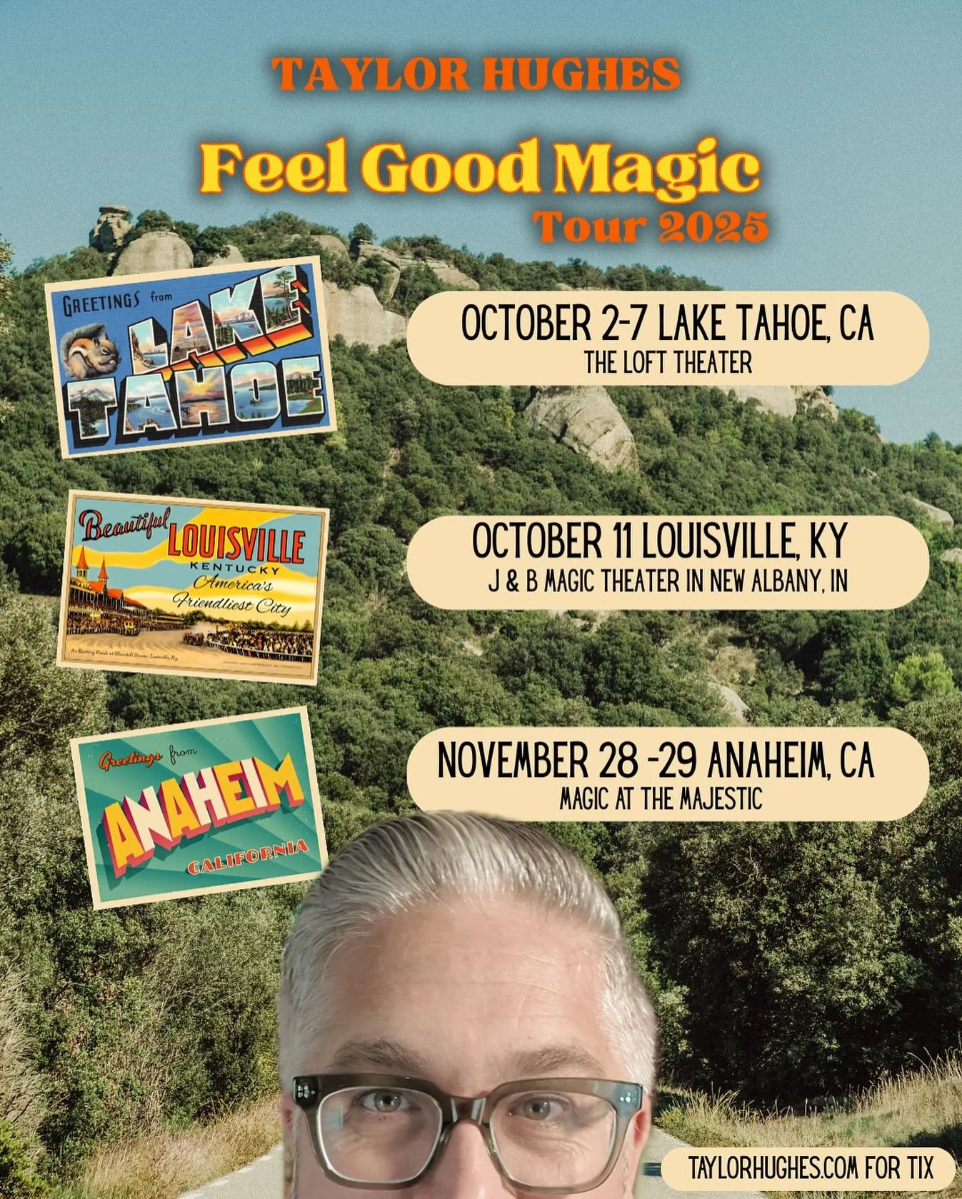 New dates added!  Leave a comment where we should take the show next.
&bull;
&bull;
&bull;
#magic #magician #comedy #laketahoe #louisville #anaheim