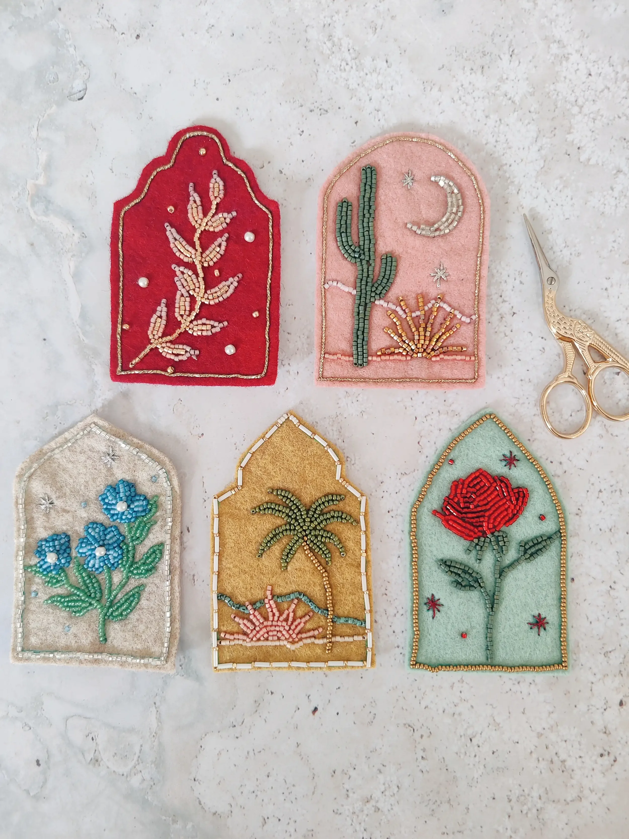 Botanical Bead Embroidered Patches 2.webp