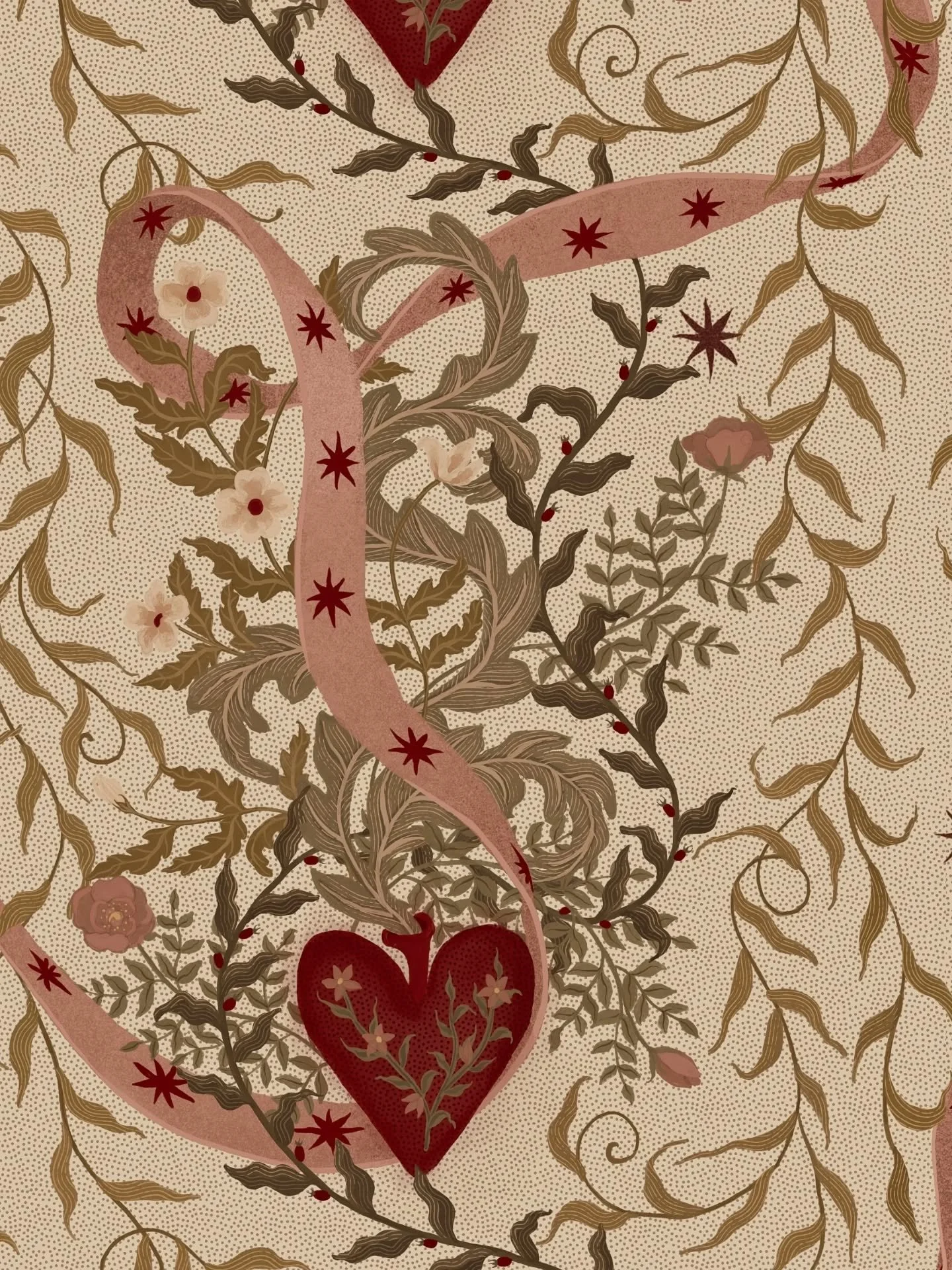 My favourite print imagined as wallpaper 🥀✨