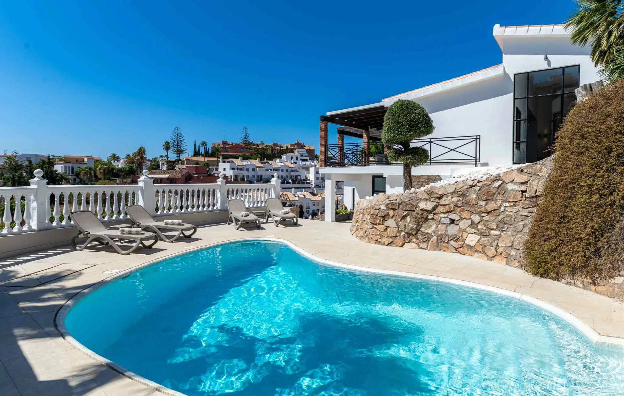 man playing padel in spain