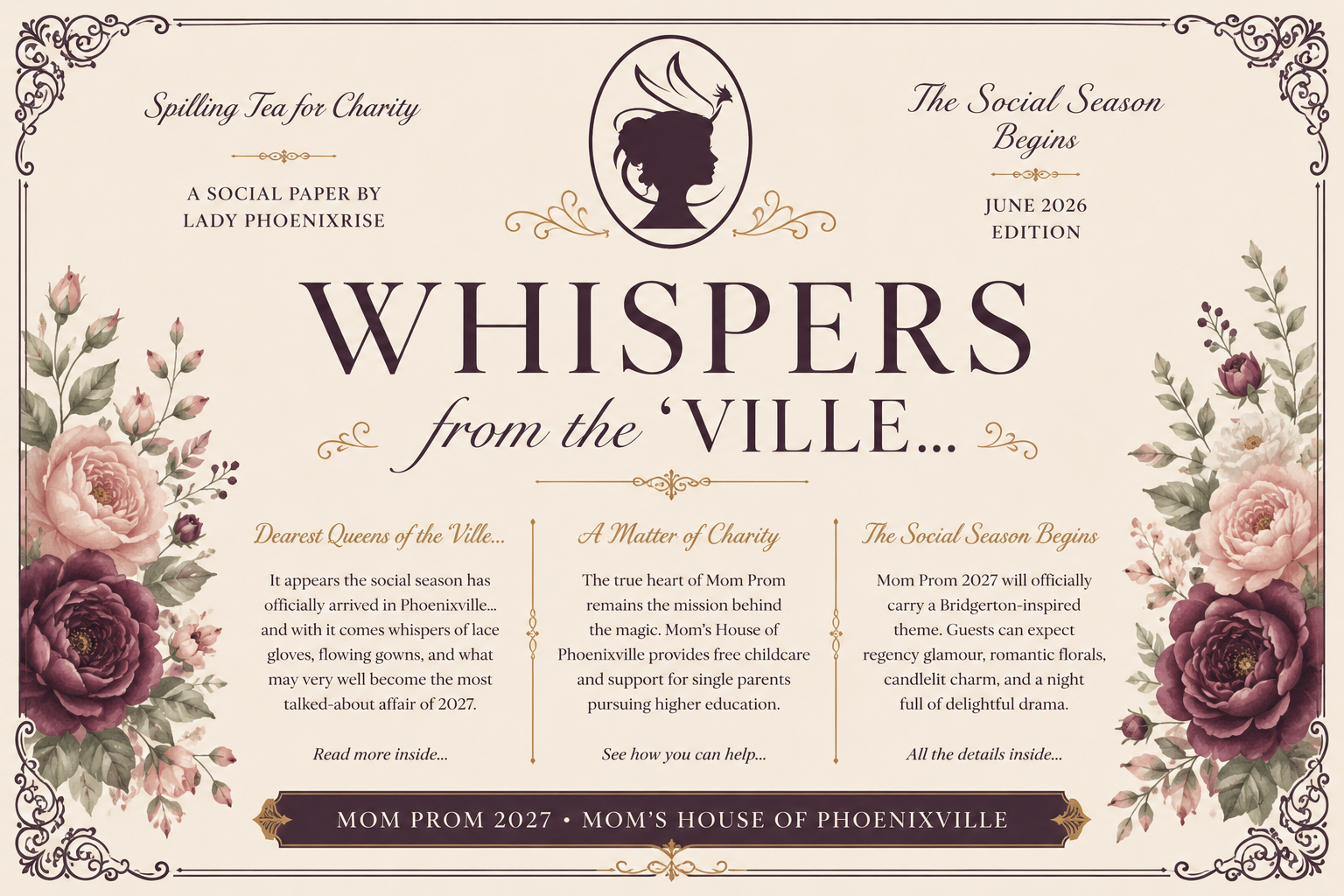 Lady Phoenixrise’s Whispers From the ‘Ville…