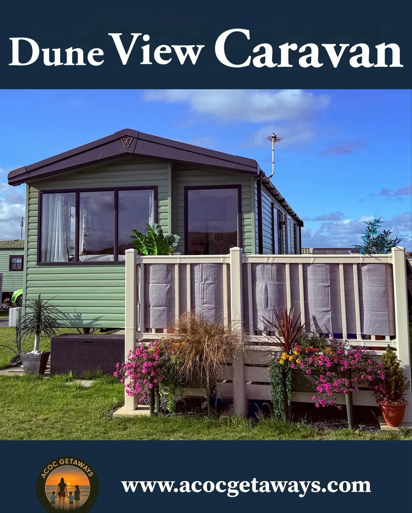 Escape to our cosy Ynyslas caravan, perfectly positioned beside the beautiful sand dunes and nature reserve. Inside, enjoy a double ensuite bedroom, twin room, a spacious lounge with an L-shaped sofa and picture window, a modern fully equipped kitche