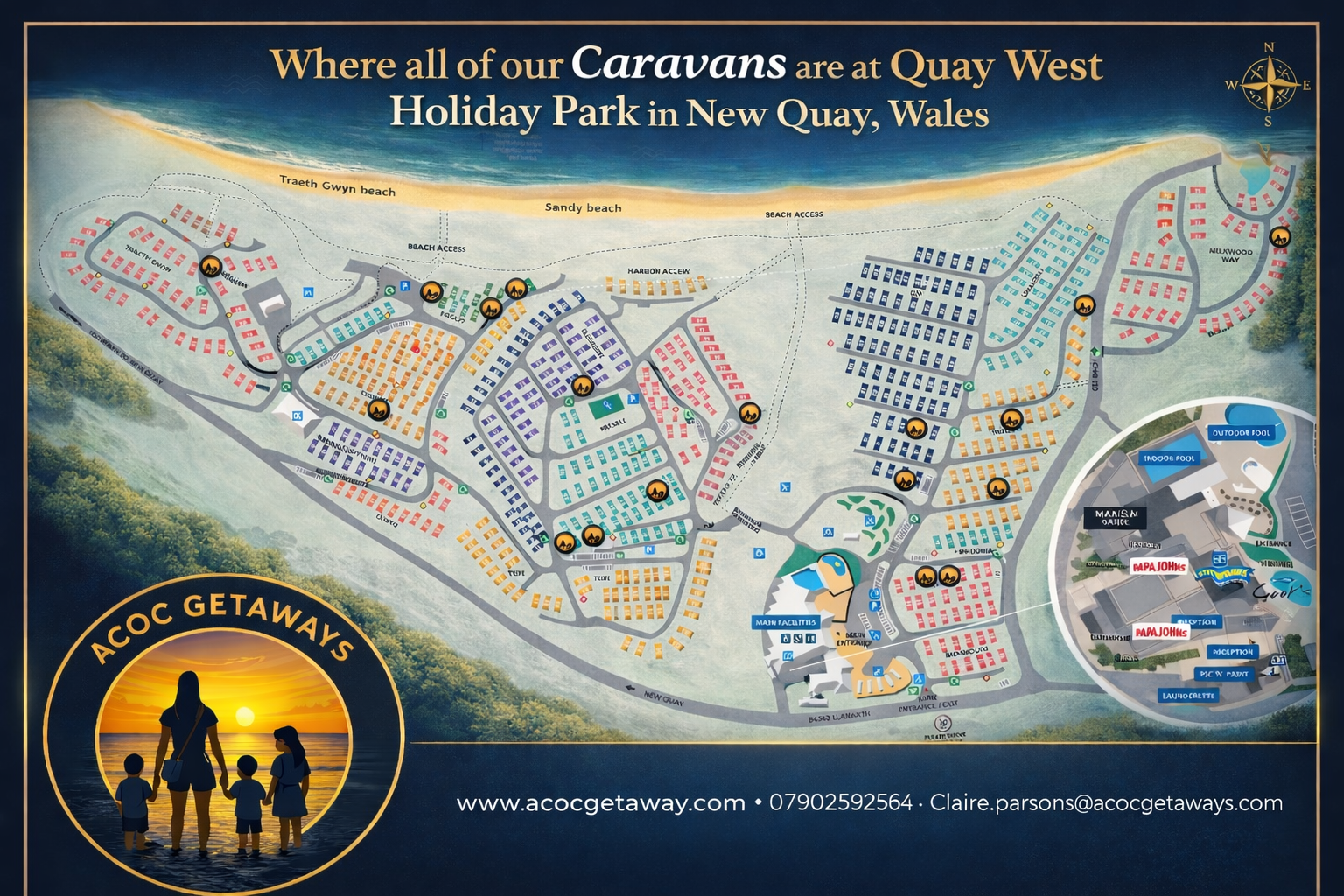 Caravans in New Quay, Wales – Book Your Stay at Quay West Holiday Park