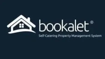 Bookalet logo with a house icon and the slogan 'Self-Catering Property Management System'